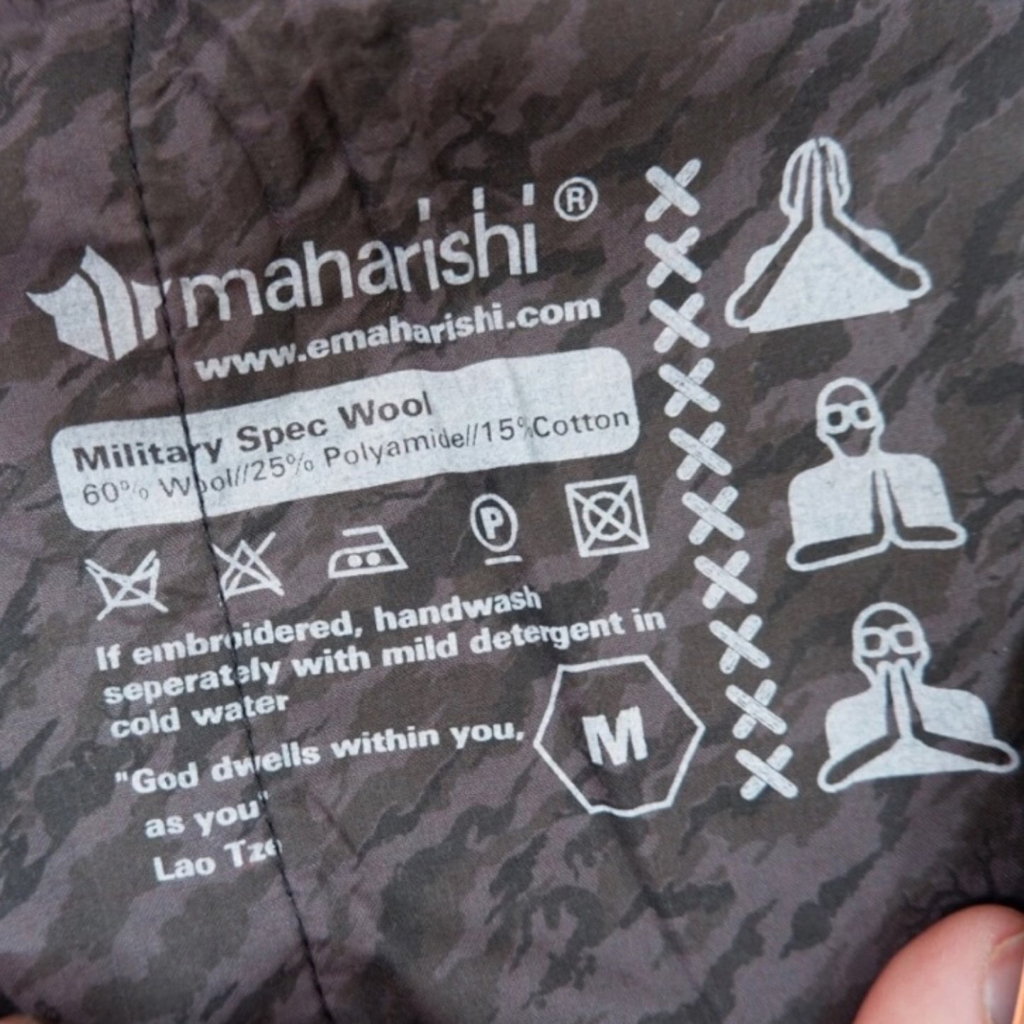 Maharishi Web Maosim Wool Bomber Jacket L