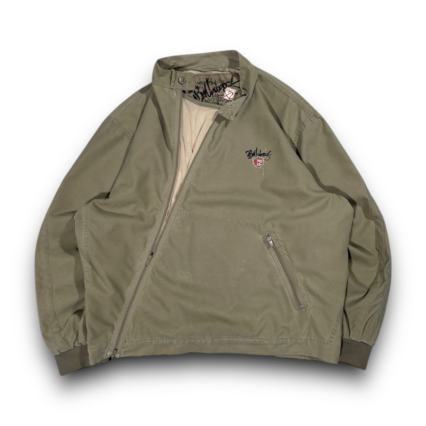 Billabong 00’s Asymmetric Mesh Zip Guard Jacket Extra Large