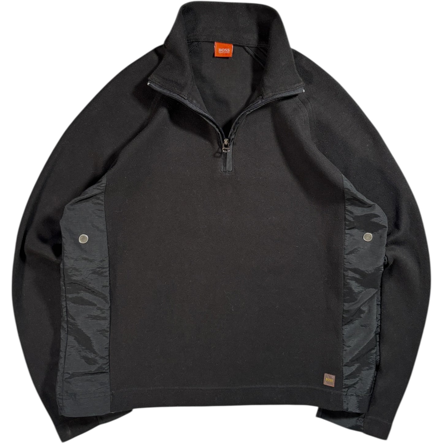 Hugo Boss 00’s Panelled Quarter Zip Pullover L