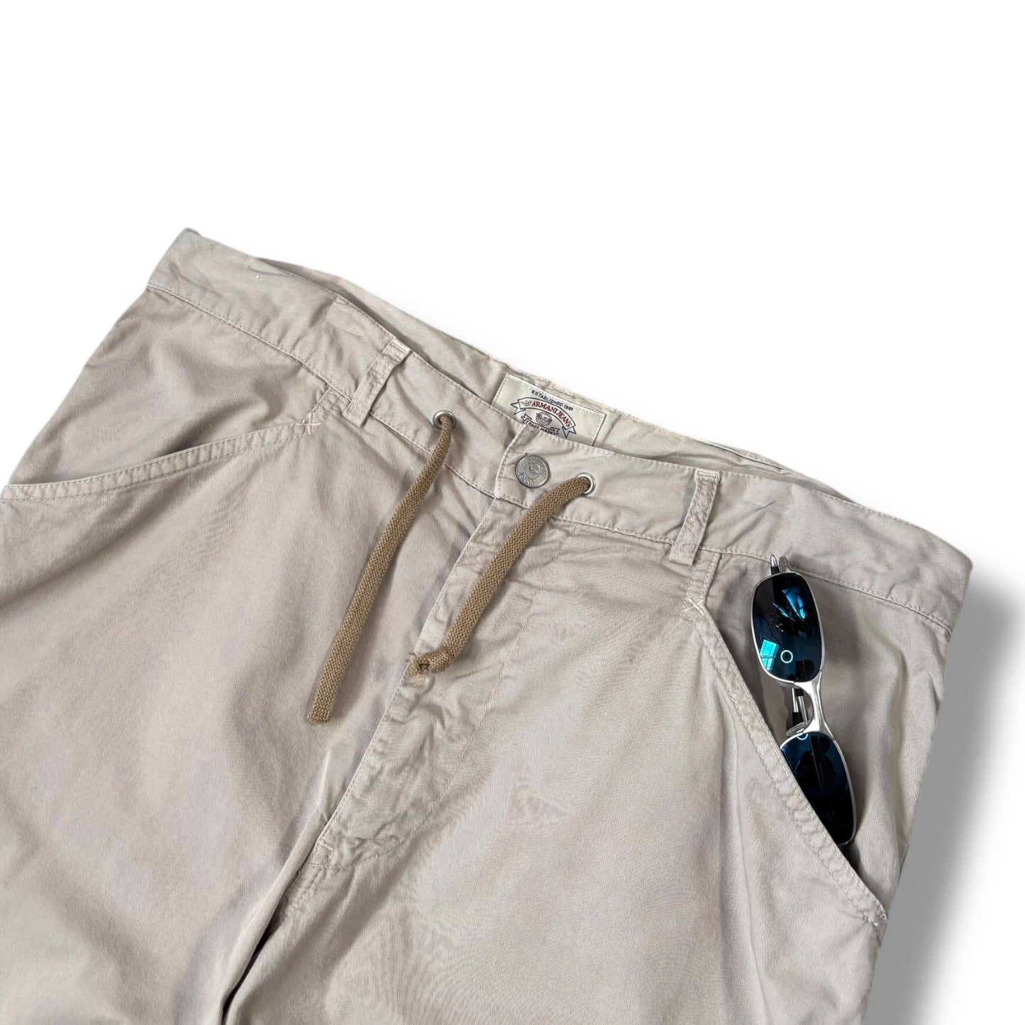 Armani Jeans 00’s Darted Knee Parachute Bottoms 34W