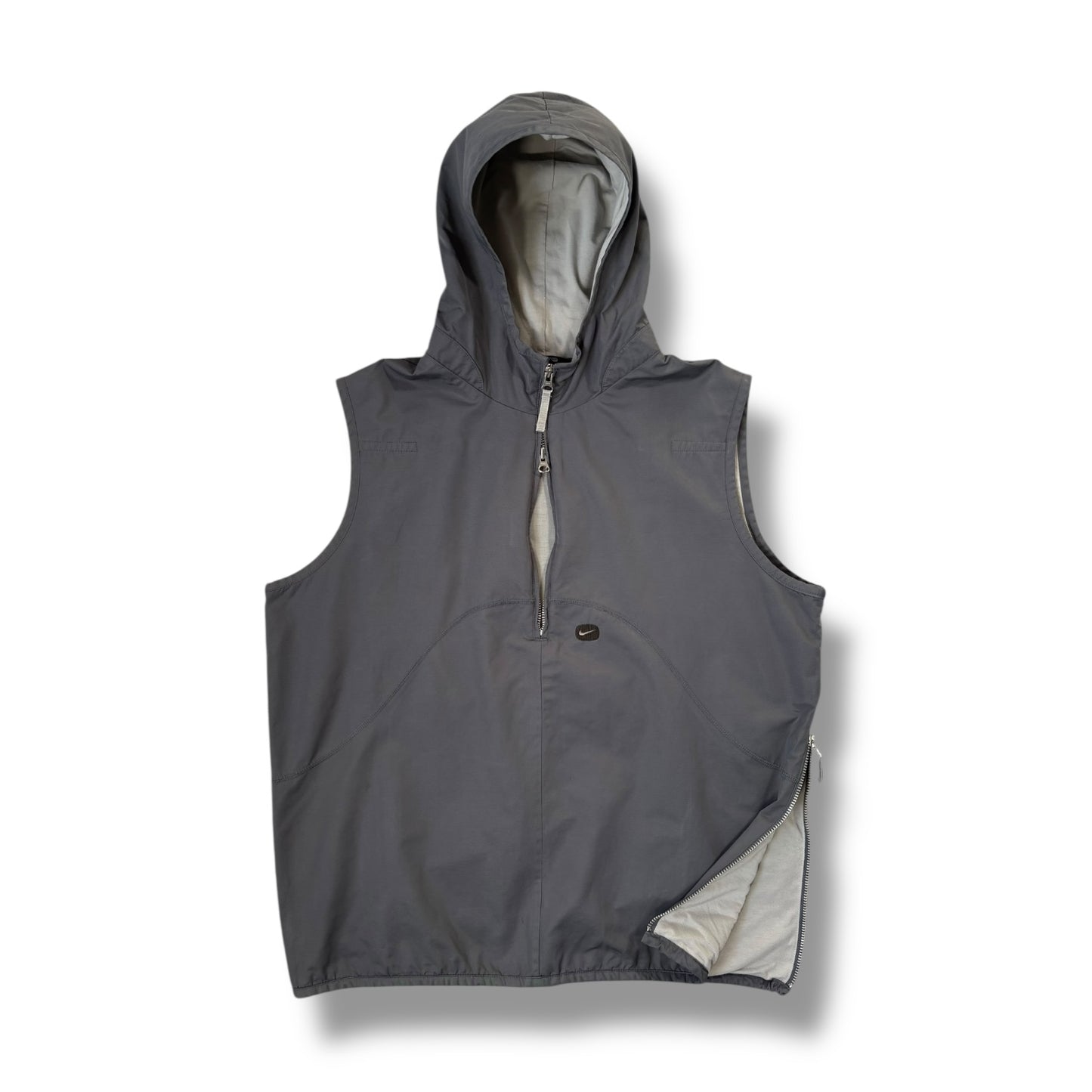 Nike 2000’s Overlocked Stitch Hooded Gillet Medium