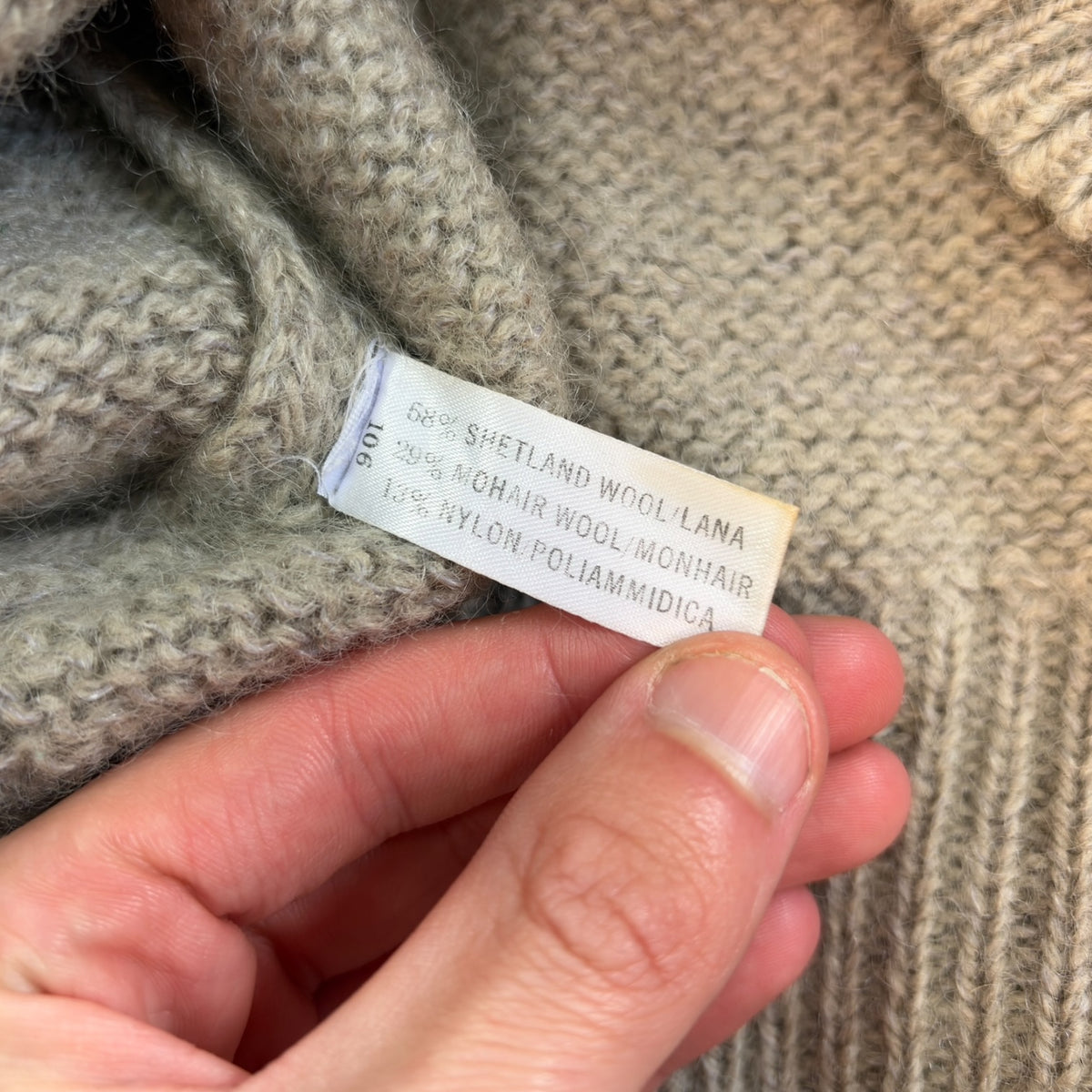 Armani 90’s Shetland/ Lana Wool Knit Jumper S