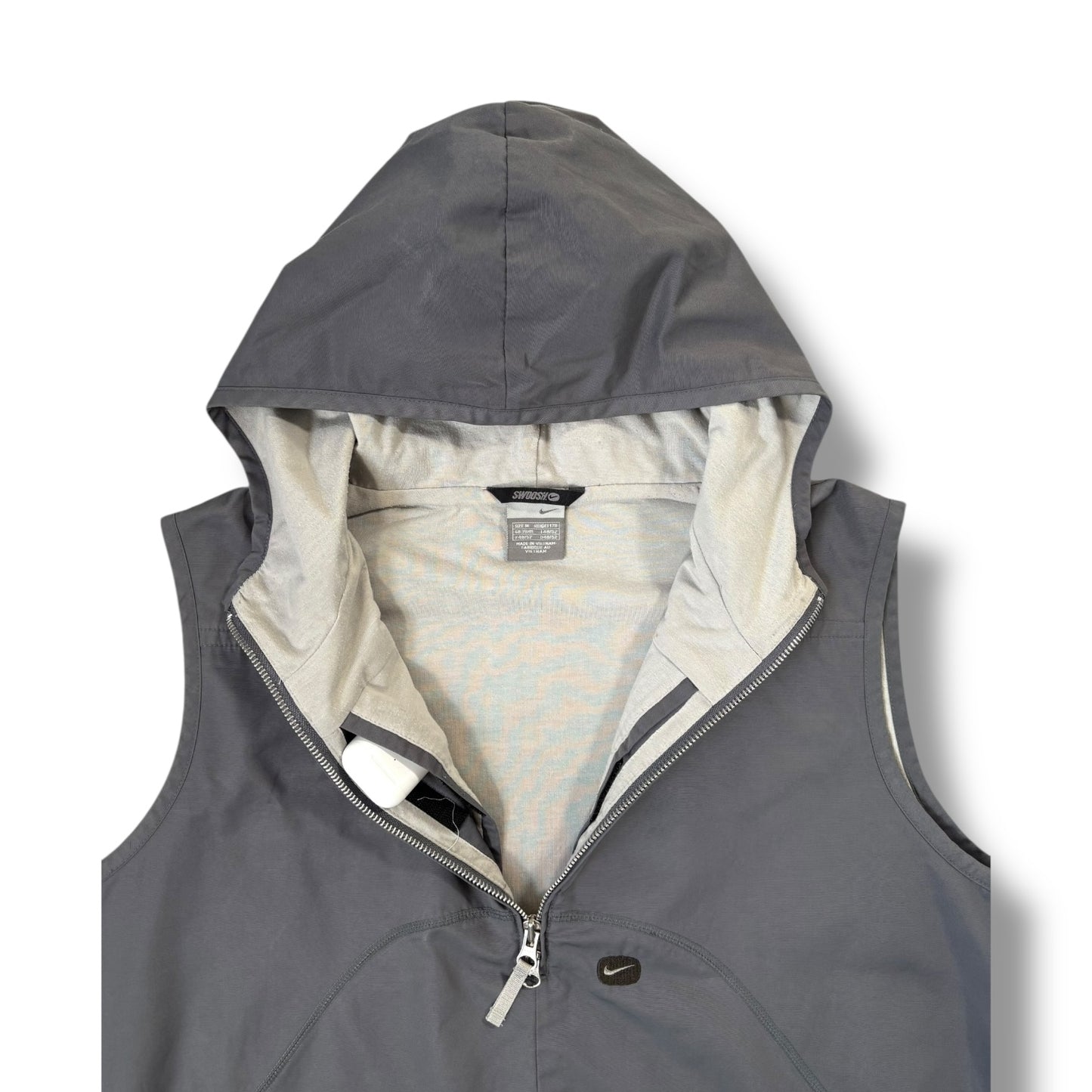 Nike 2000’s Overlocked Stitch Hooded Gillet Medium