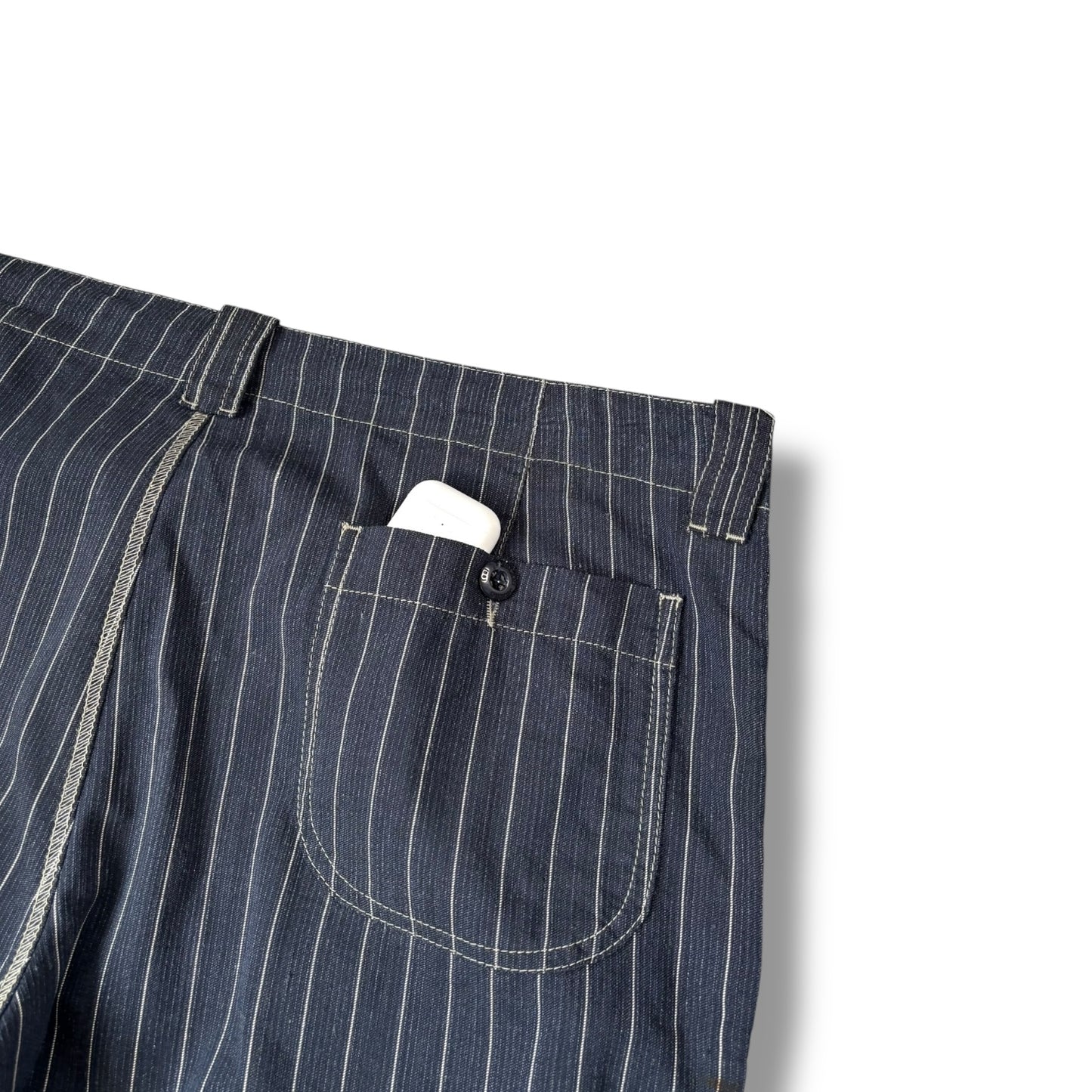 Armani Jeans 00’s Pinstripe Hemp Bottoms 36W