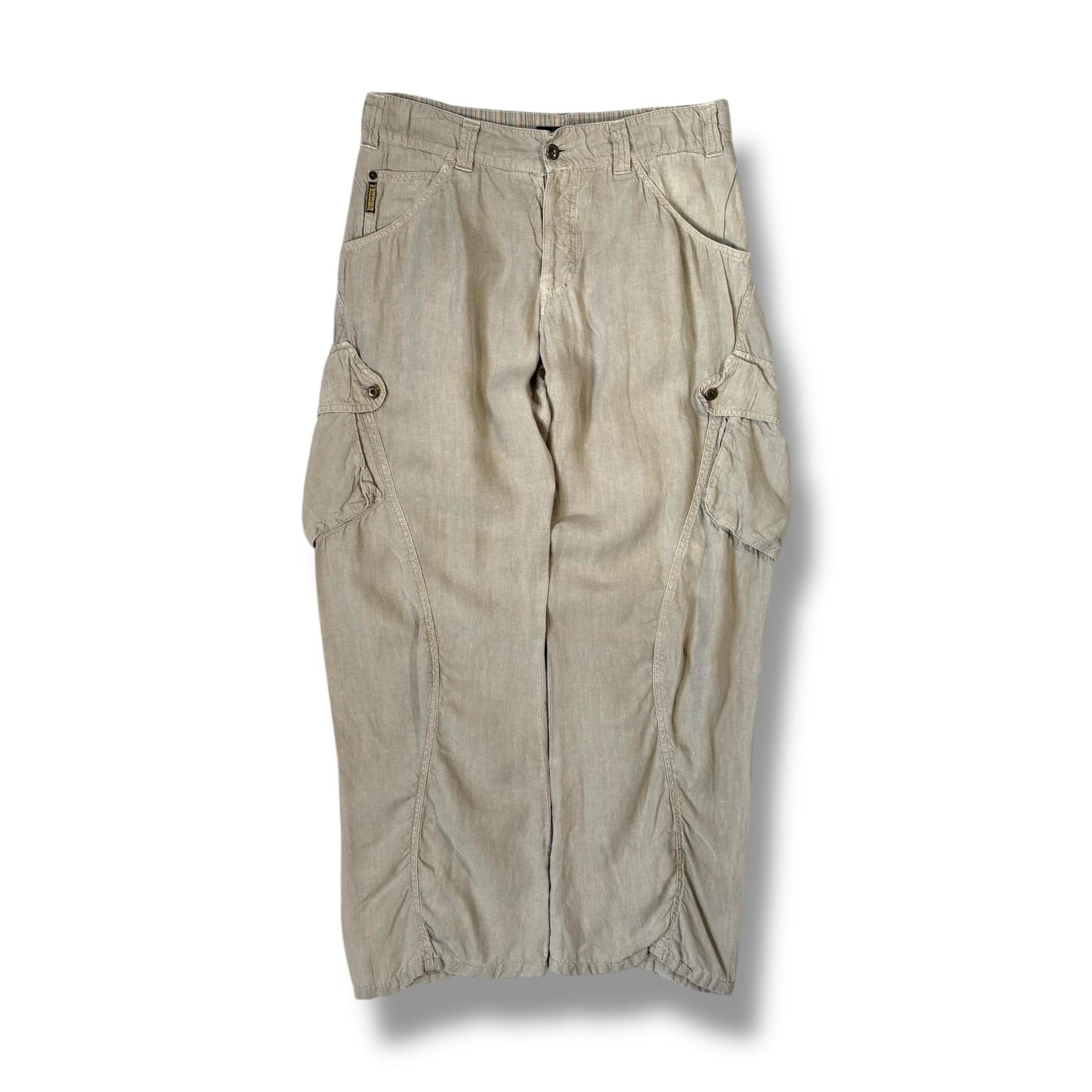Armani Jeans 00’s Linen Cargo Bottoms 33W