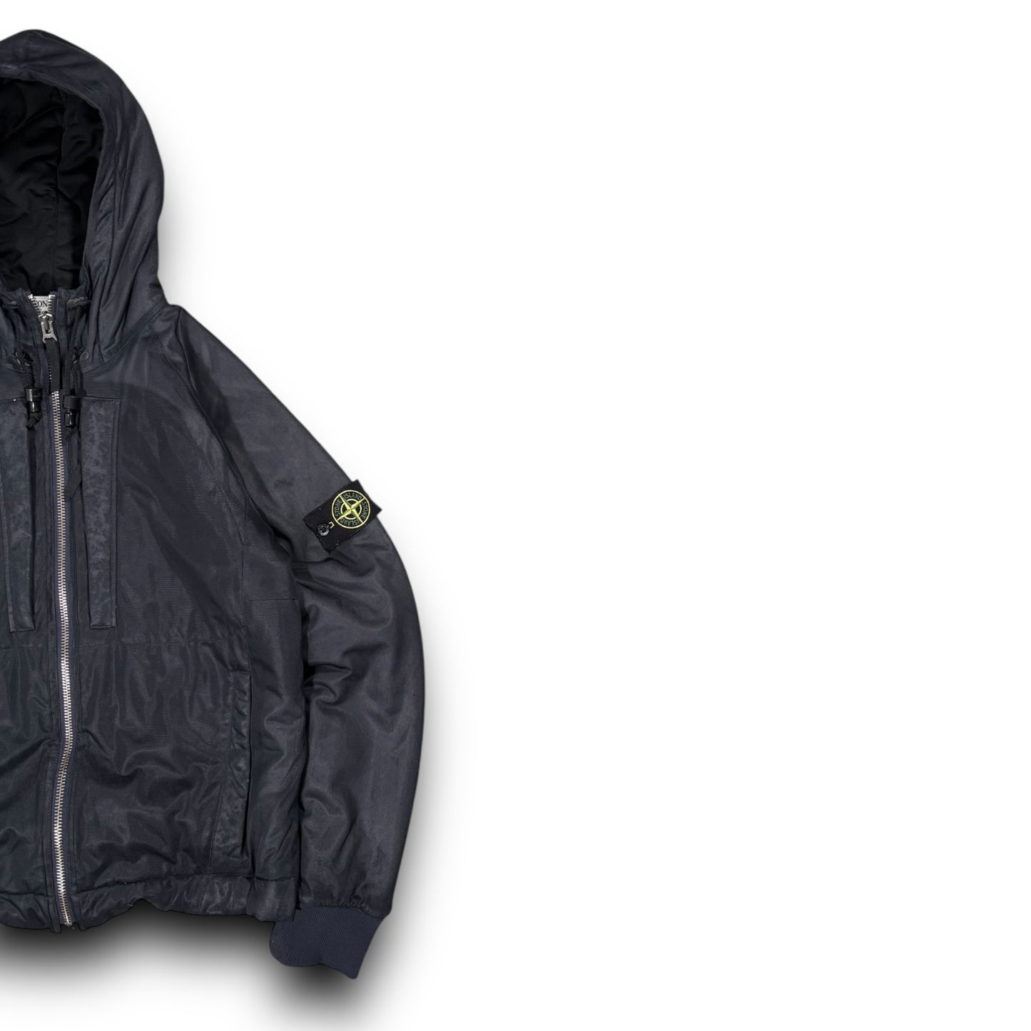 Stone Island 2009 Dark Navy Thick Nylon Membrana Jacket Medium