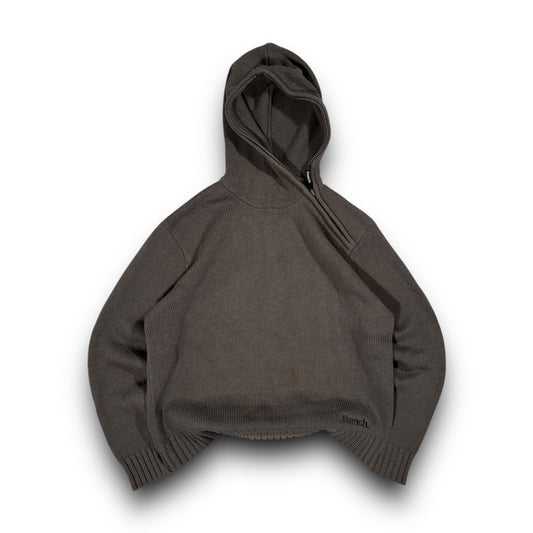 Bench 2001 Asymmetrical Zip Knitted Hoodie Extra Large