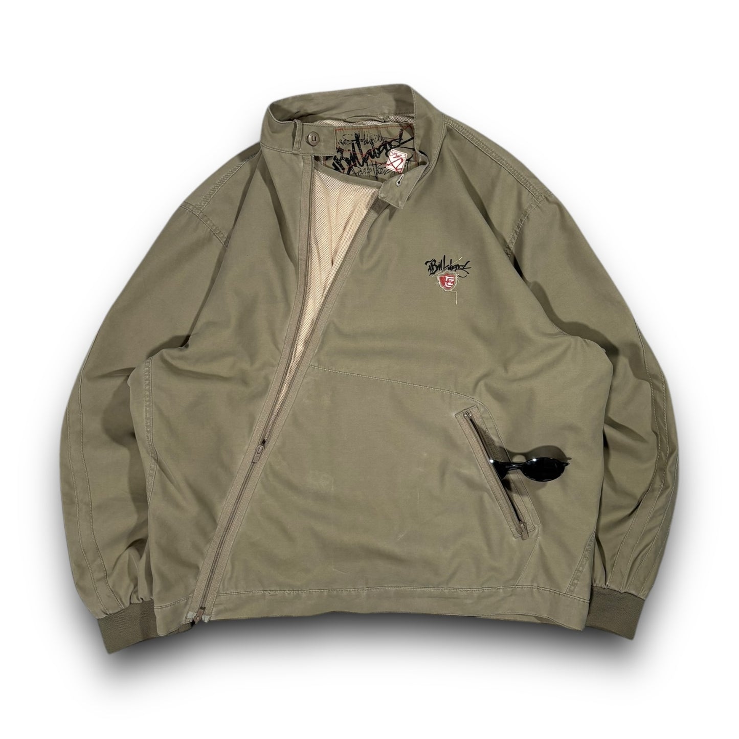 Billabong 00’s Asymmetric Mesh Zip Guard Jacket Extra Large