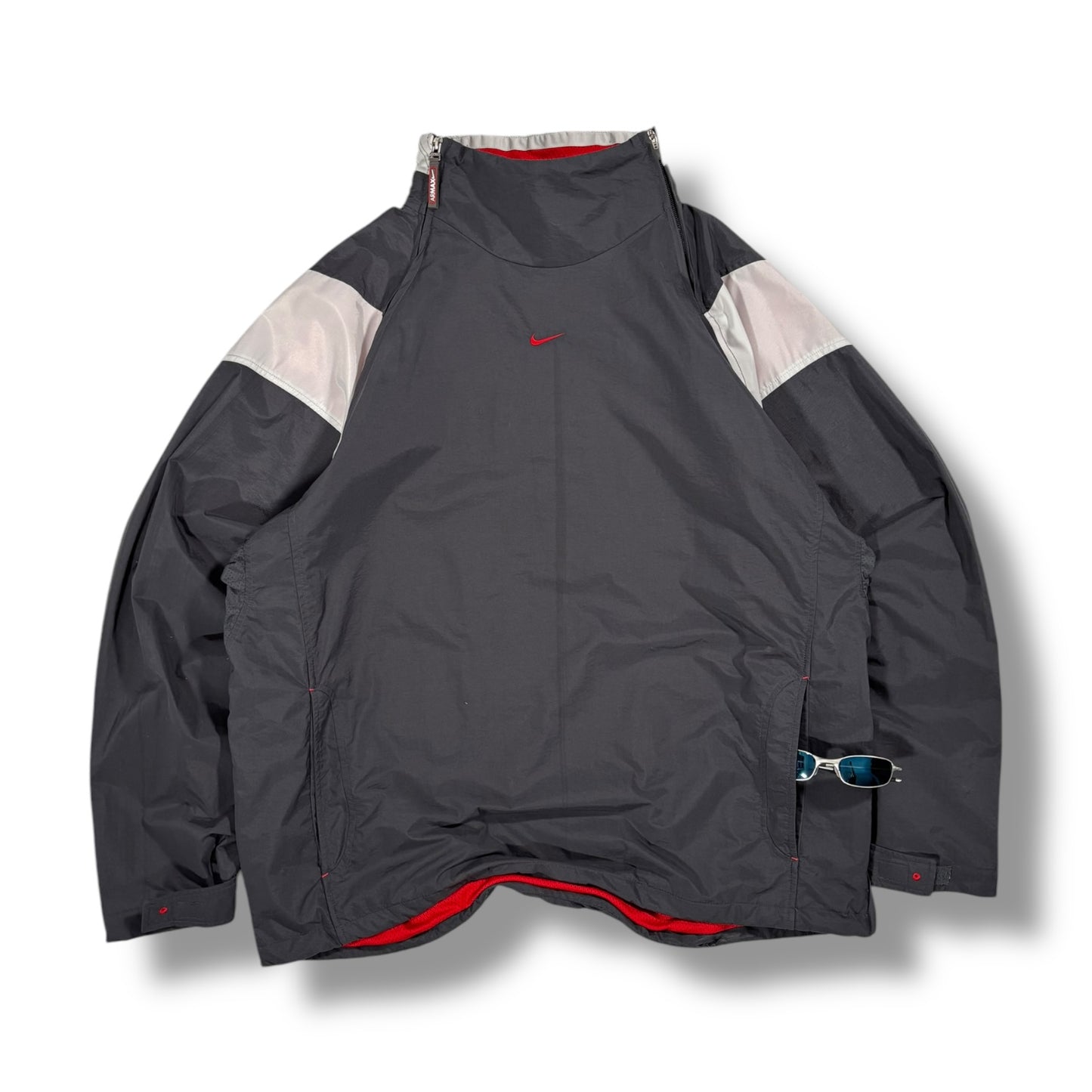 Nike Air Max Dual Zip Center Swoosh Panelled Pullover Jacket Extra Large