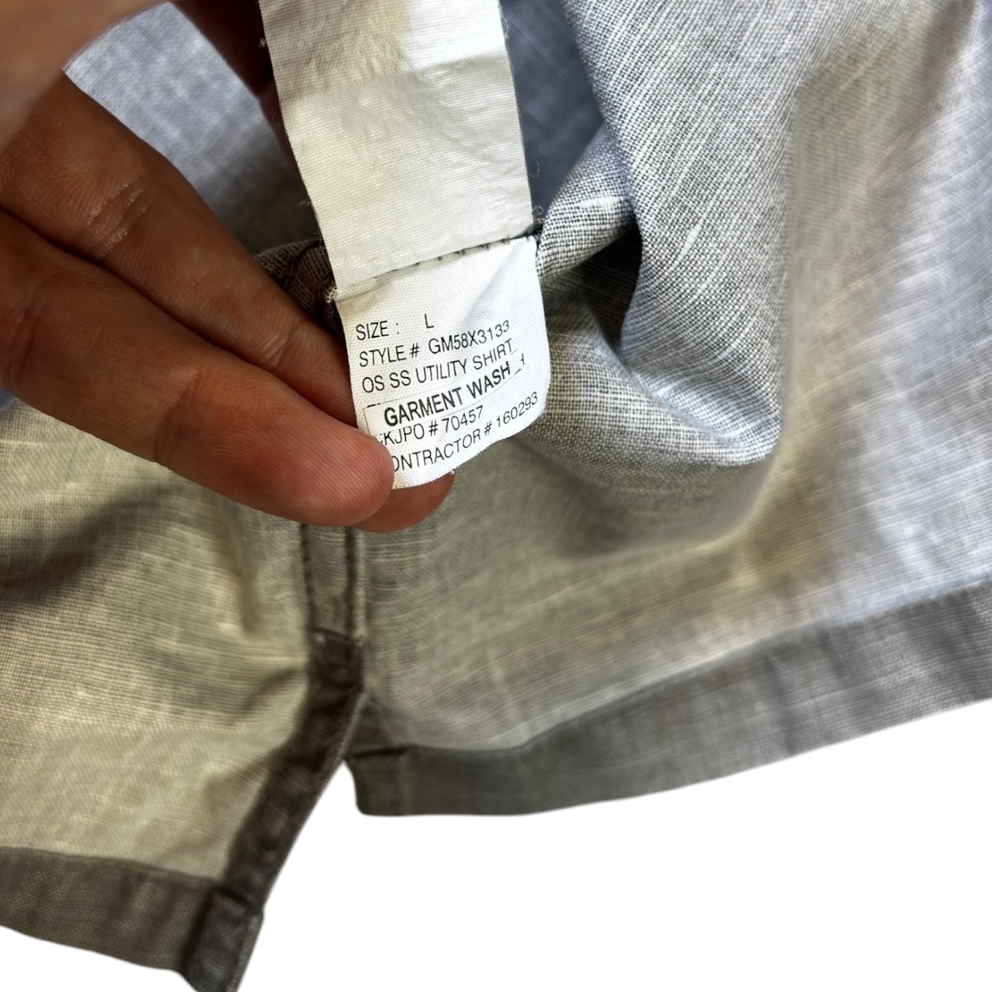 Calvin Klein Jeans Linen Utility Shirt L