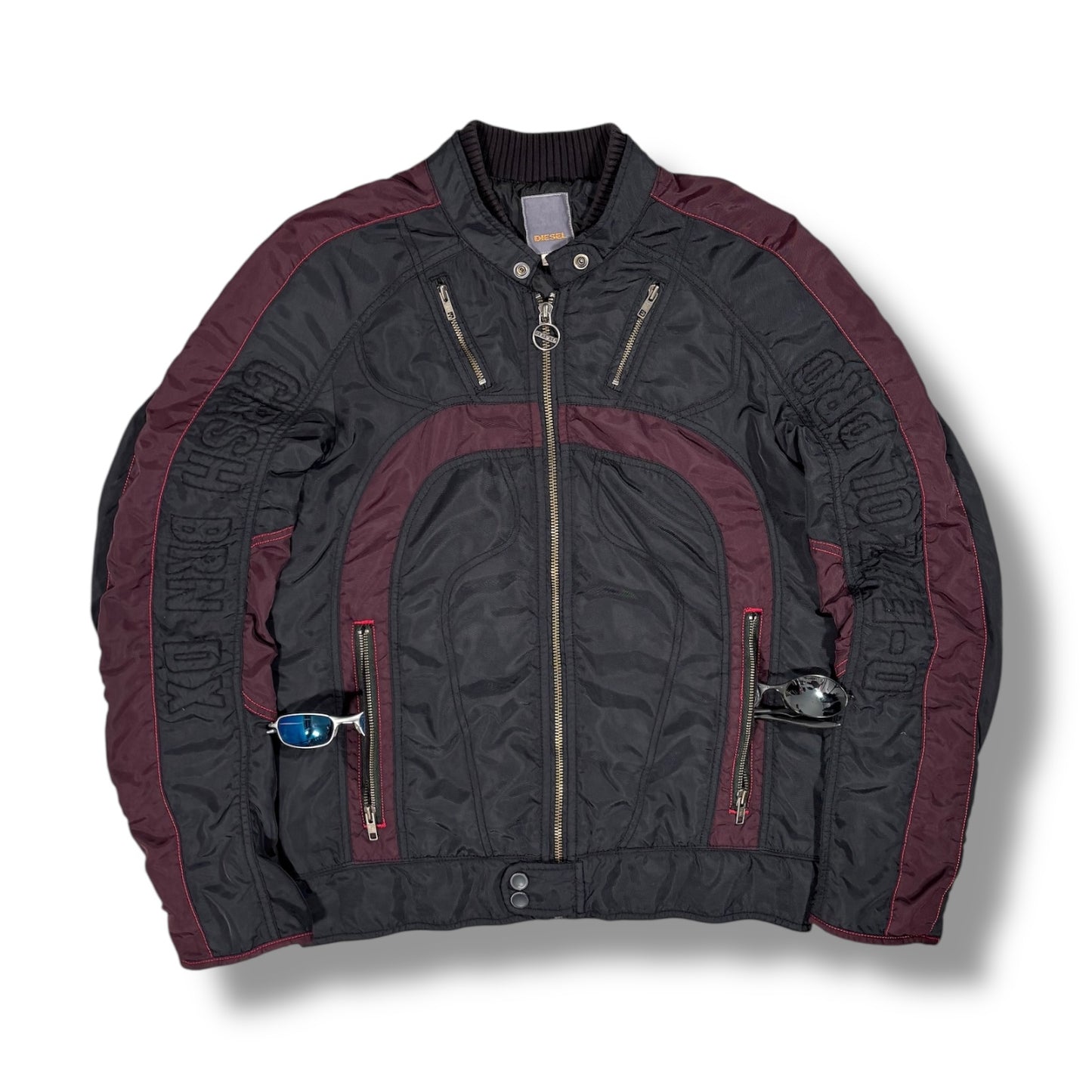 Diesel 00’s Nylon Biker Jacket Large