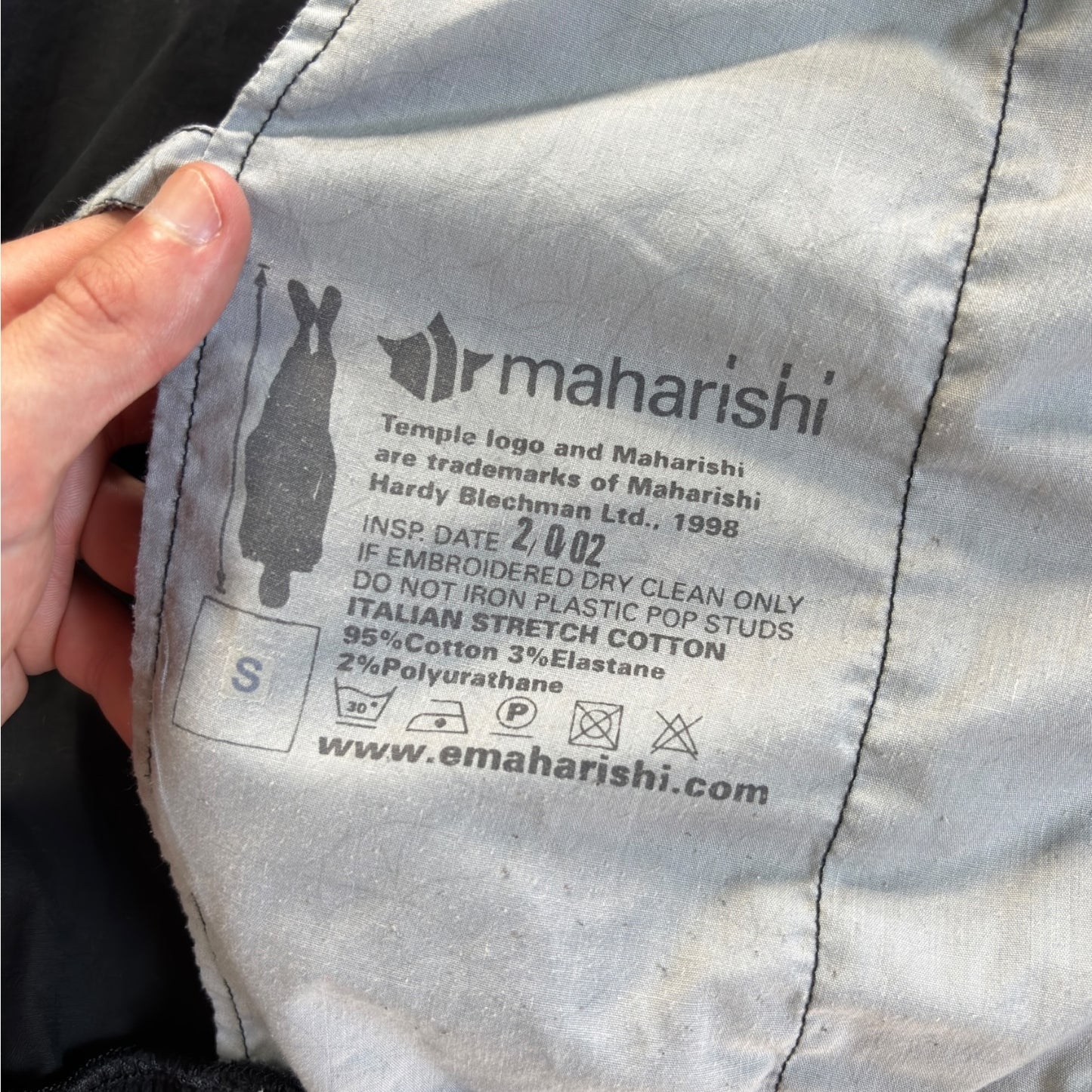 Maharishi 2002 Ribbed Neck Drill Top S