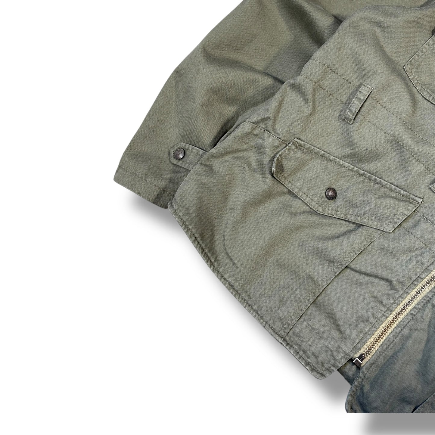 FCUK 00’s Khaki Bomber Jacket Large