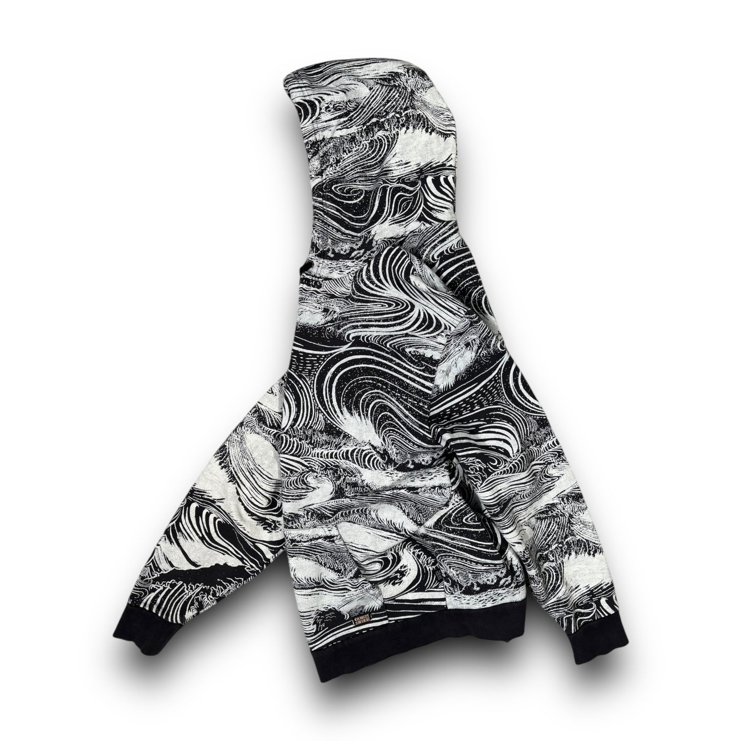 Quiksilver 00’s Wave Print Hoodie Extra Large