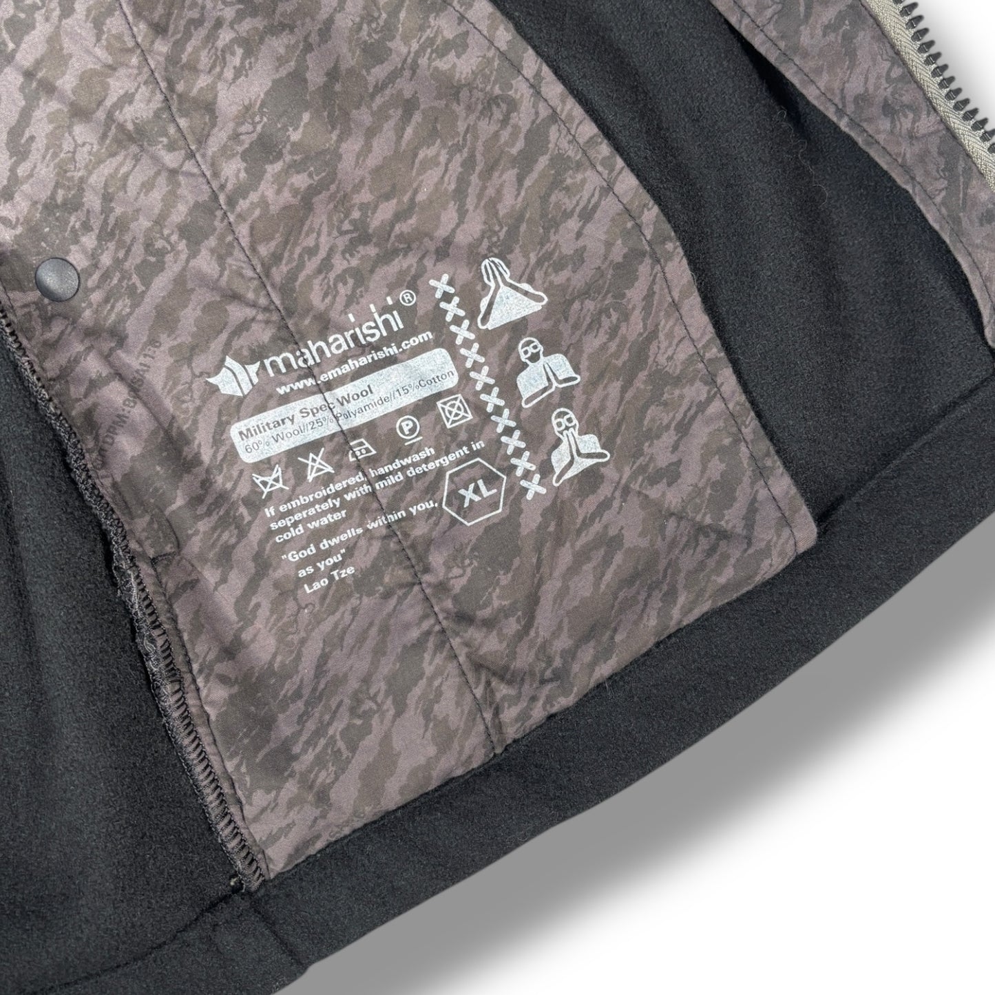 Maharishi Web Maosim Wool Bomber Jacket Extra Large