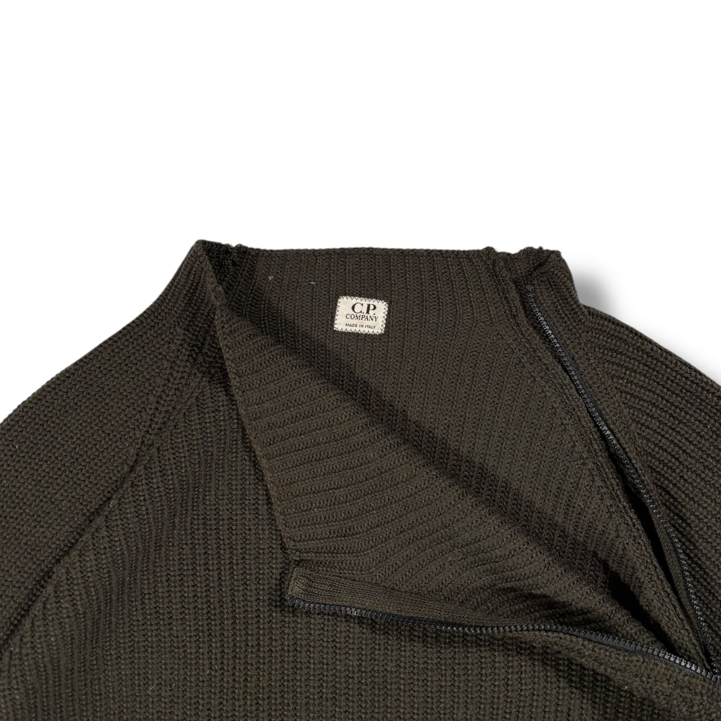 CP Company A/W 2000 Shoulder Zip Knit Jumper Extra Large