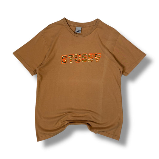 Stüssy 90’s Camo logo T Shirt Small