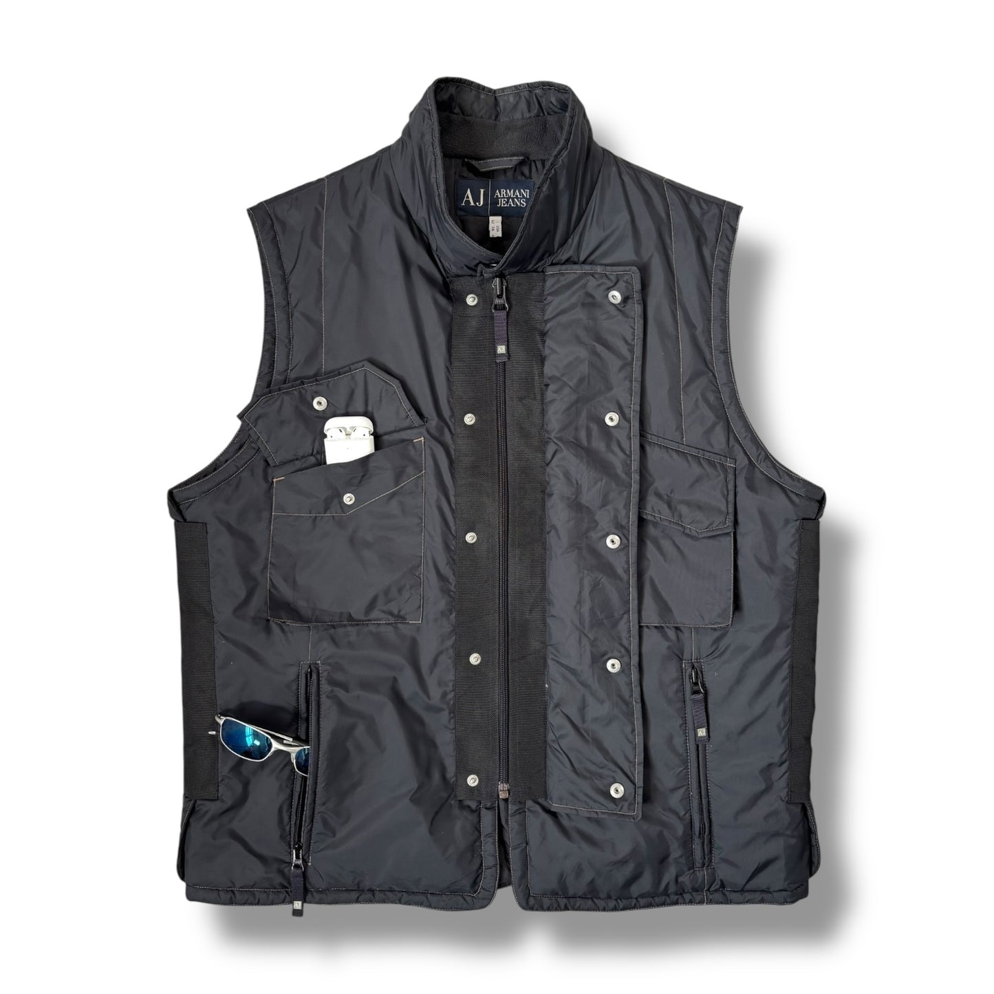 Armani Jeans 00’s Tactical Ballistic Vest Jacket Medium