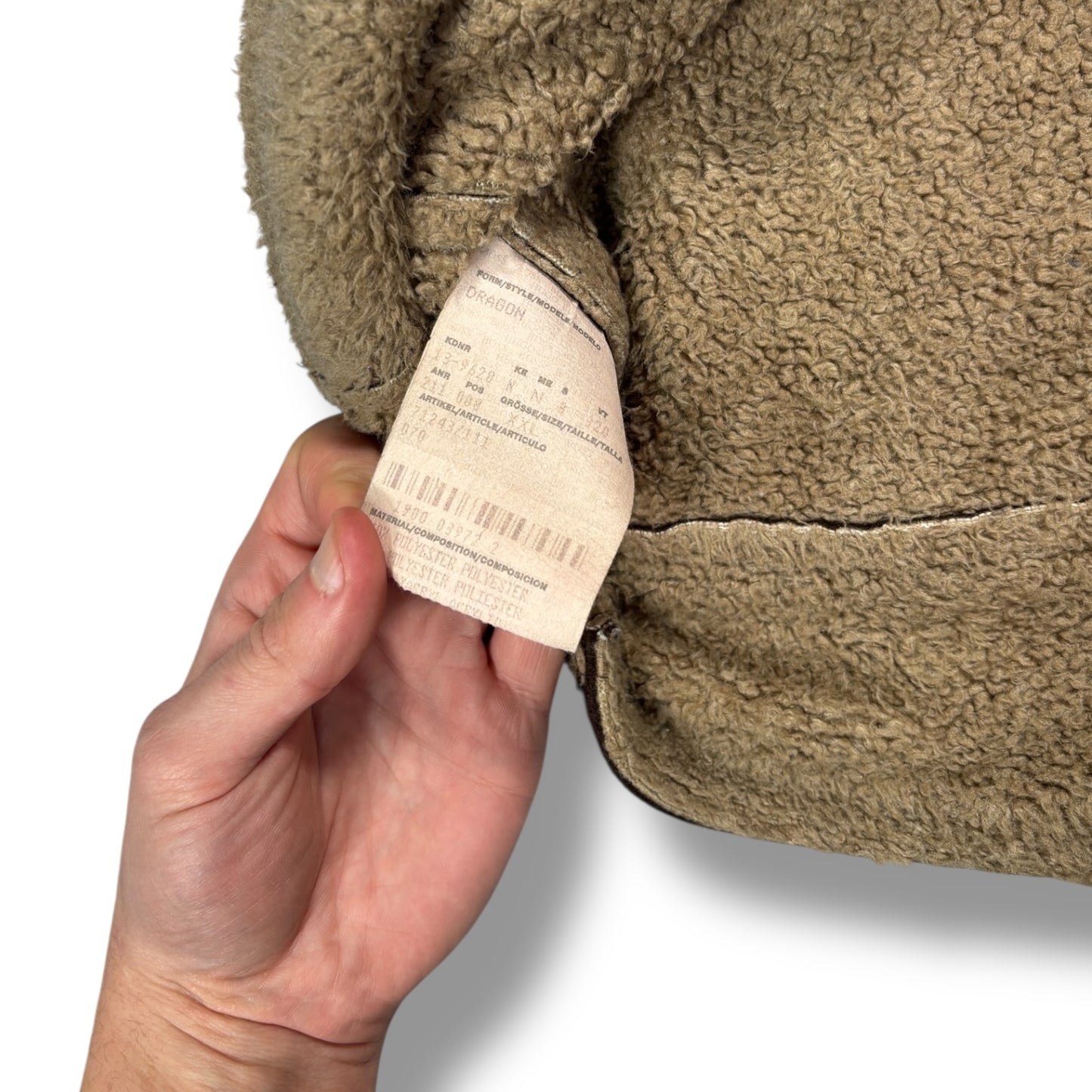 Hugo Boss Orange 00’s Faux Sherling “Dragon” Jacket Extra Large