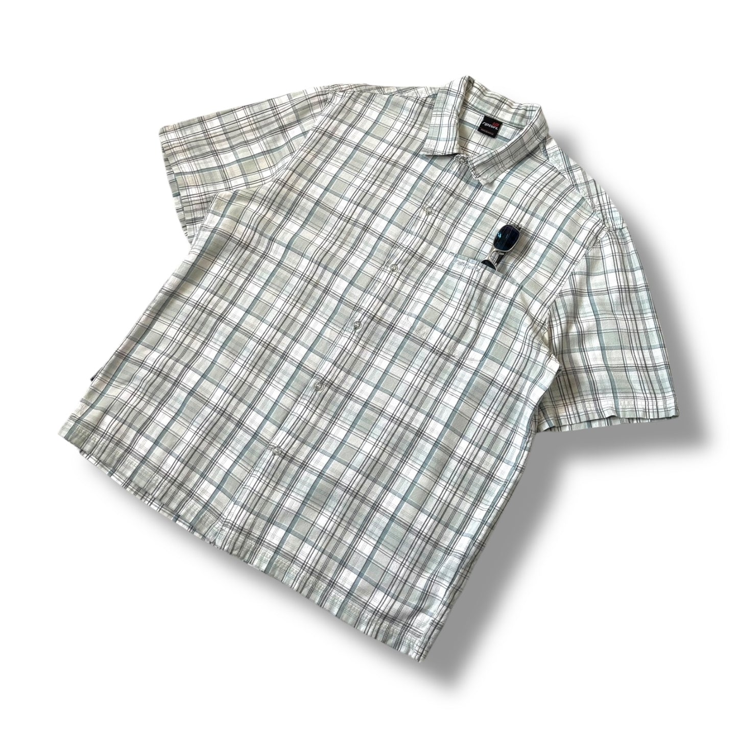 Ripcurl 00’s Short Sleeve Plaid Shirt Large