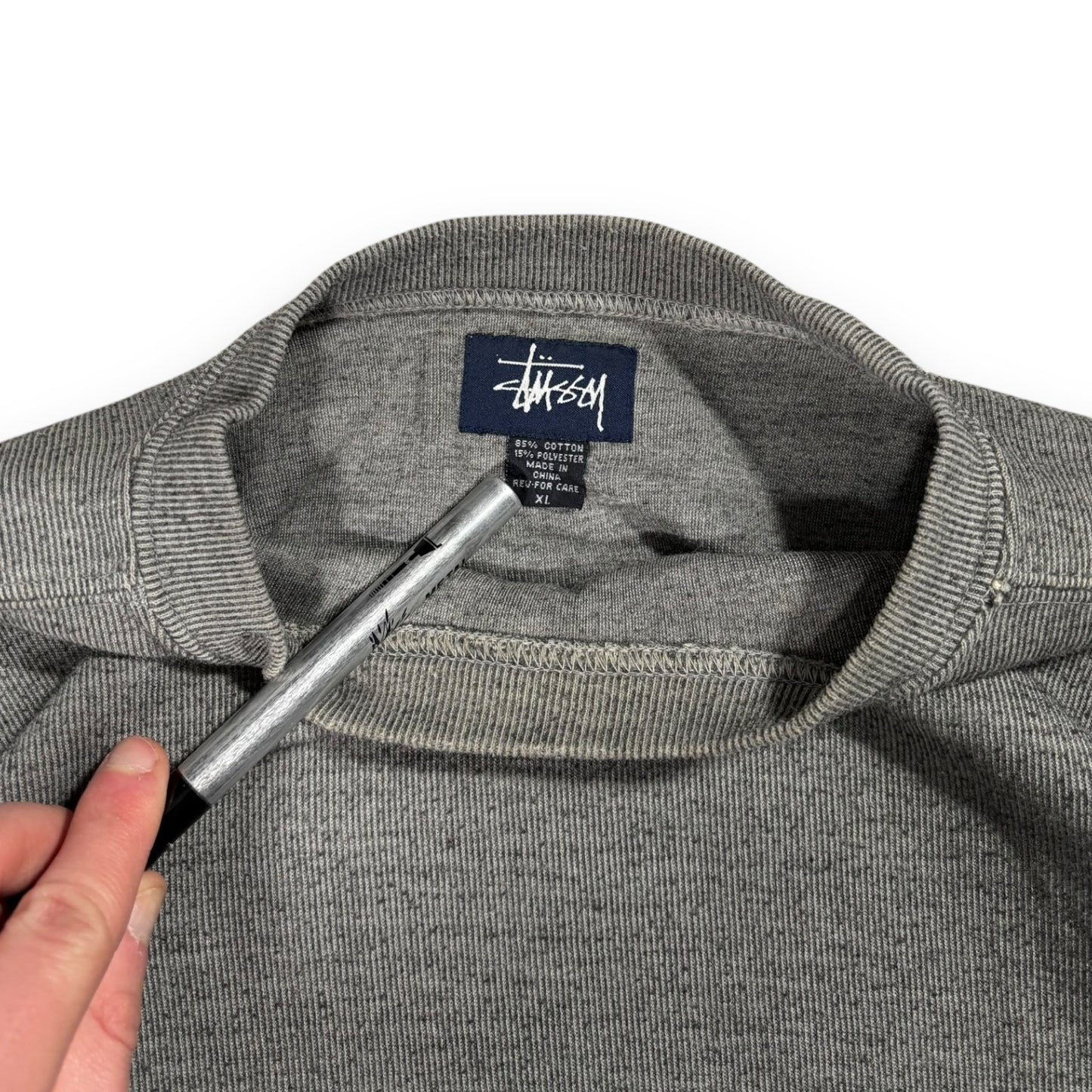 Stüssy 90’s Striped Sweatshirt Extra Large