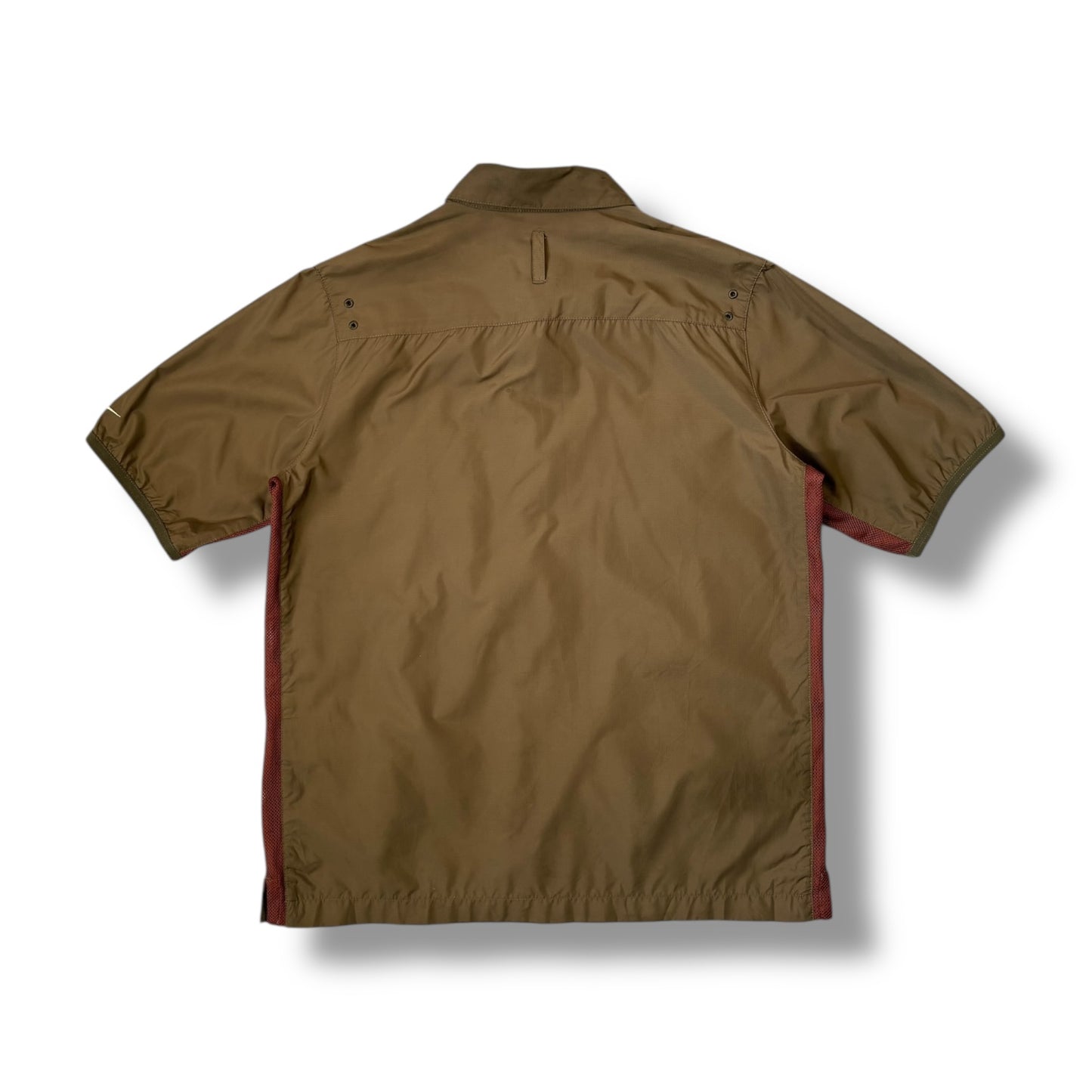 Nike 00’s Short Sleeve Mesh Panelled Shirt Small