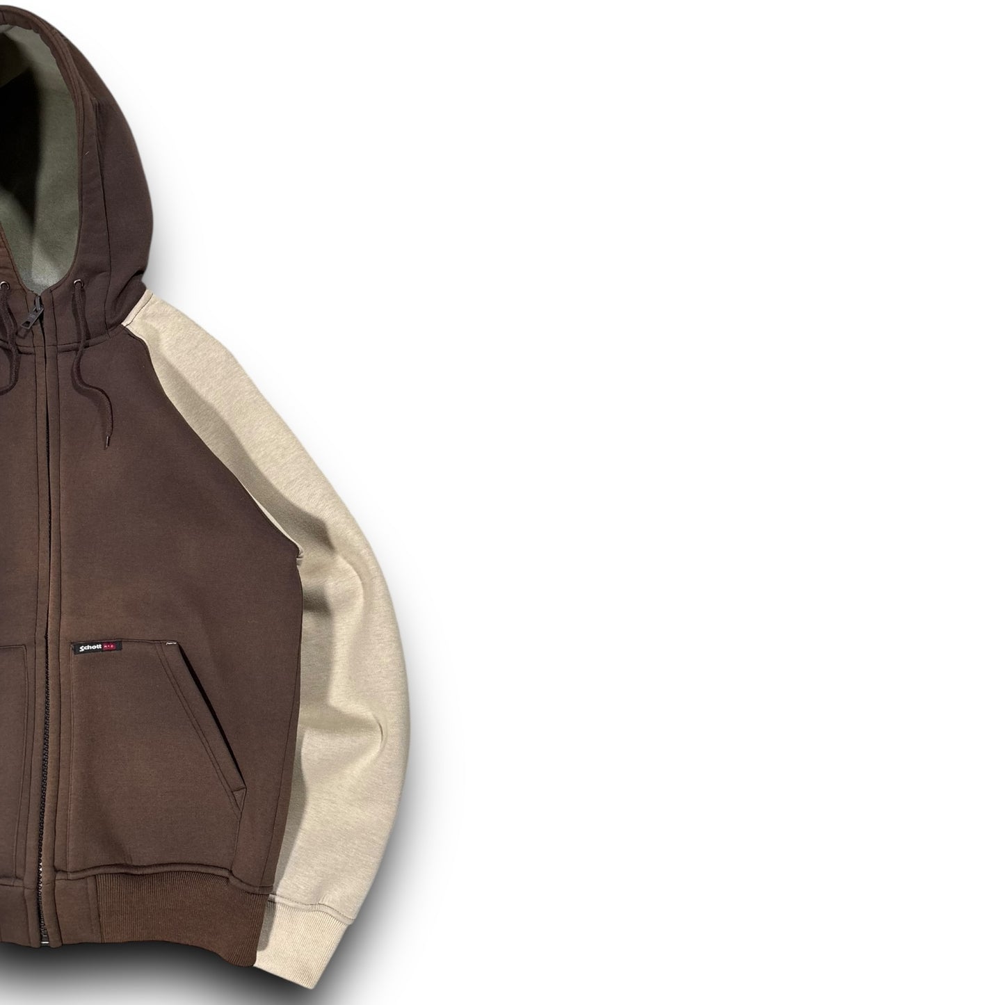 Schott 00’s Full Zip Velour Lined Hoodie Medium