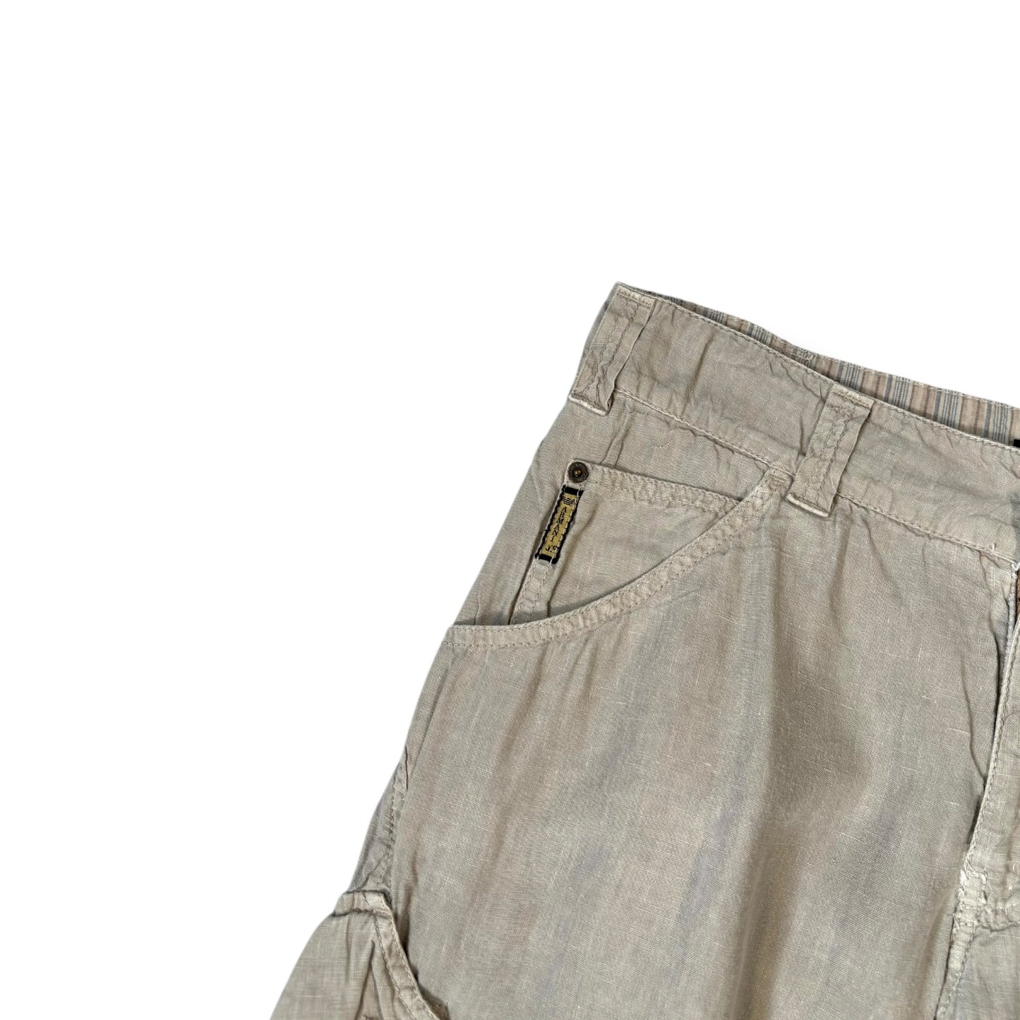 Armani Jeans 00’s Linen Cargo Bottoms 33W