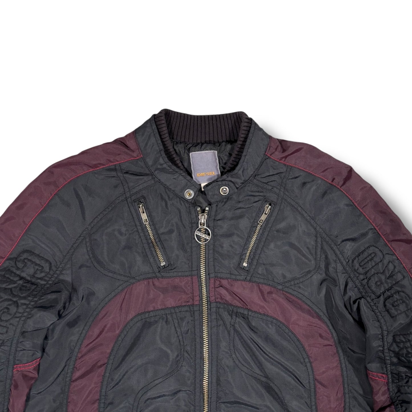 Diesel 00’s Nylon Biker Jacket Large