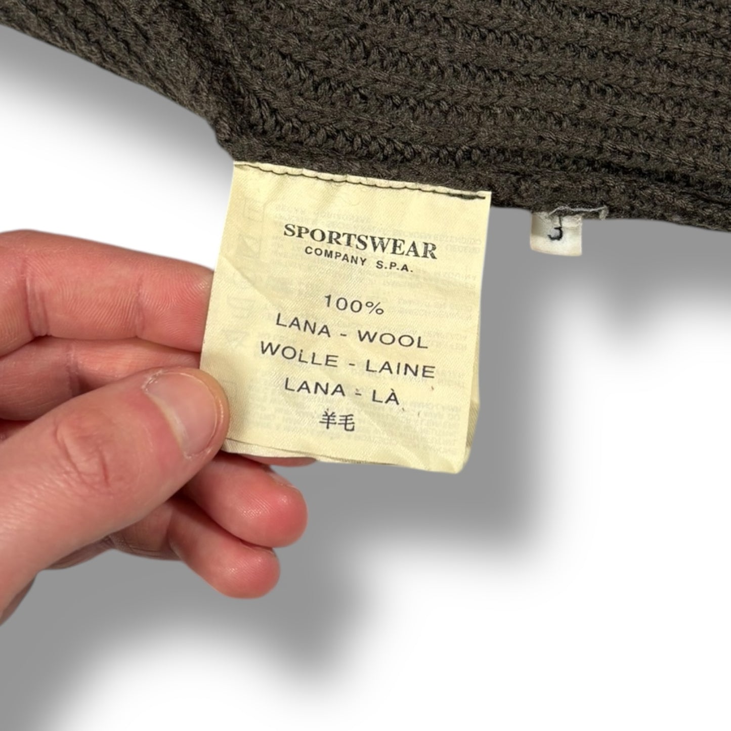 CP Company A/W 2000 Shoulder Zip Knit Jumper Extra Large