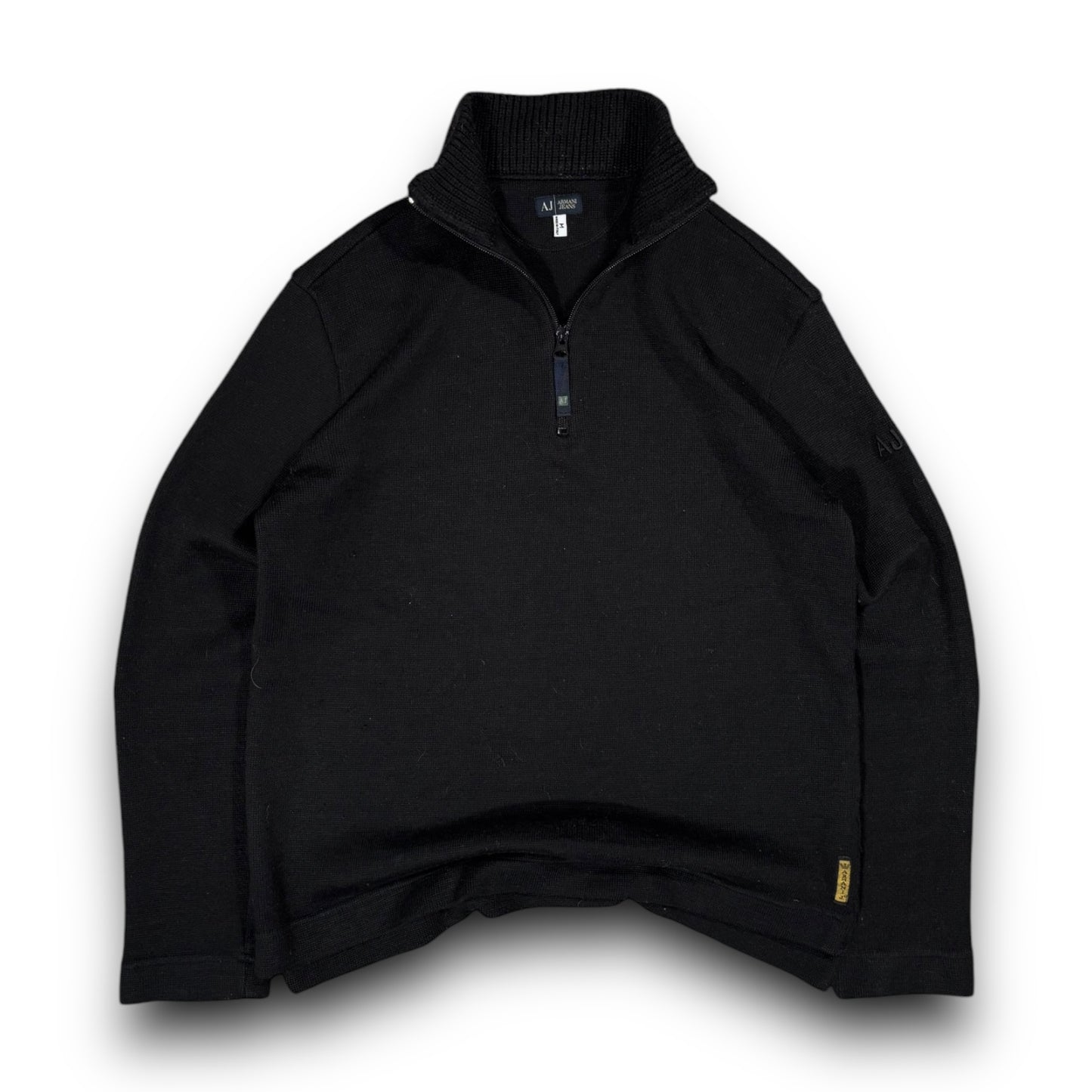 Armani Jeans 00’s Quarter Zip Knit Jumper Small