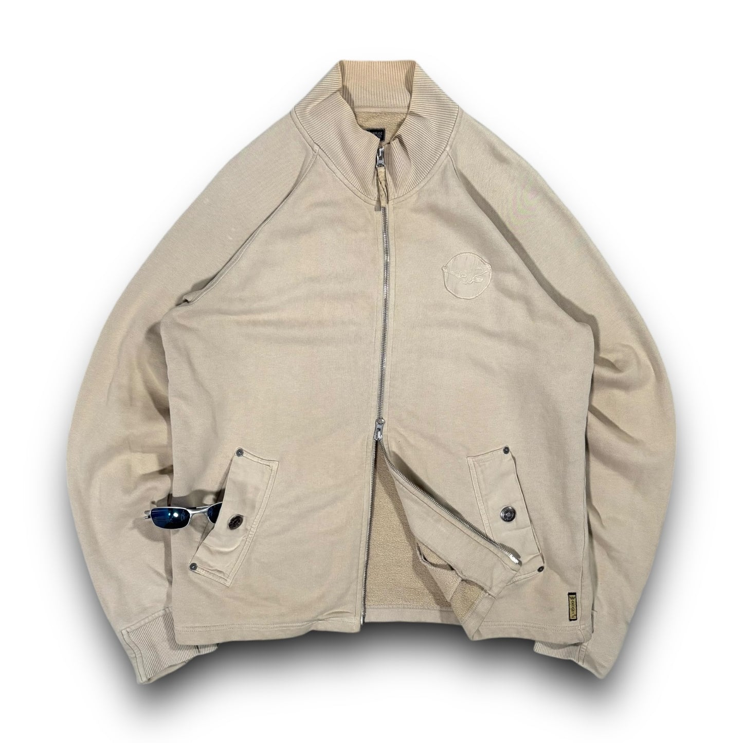 Armani Jeans 00’s Dual Full Zip Sweatshirt Extra Large