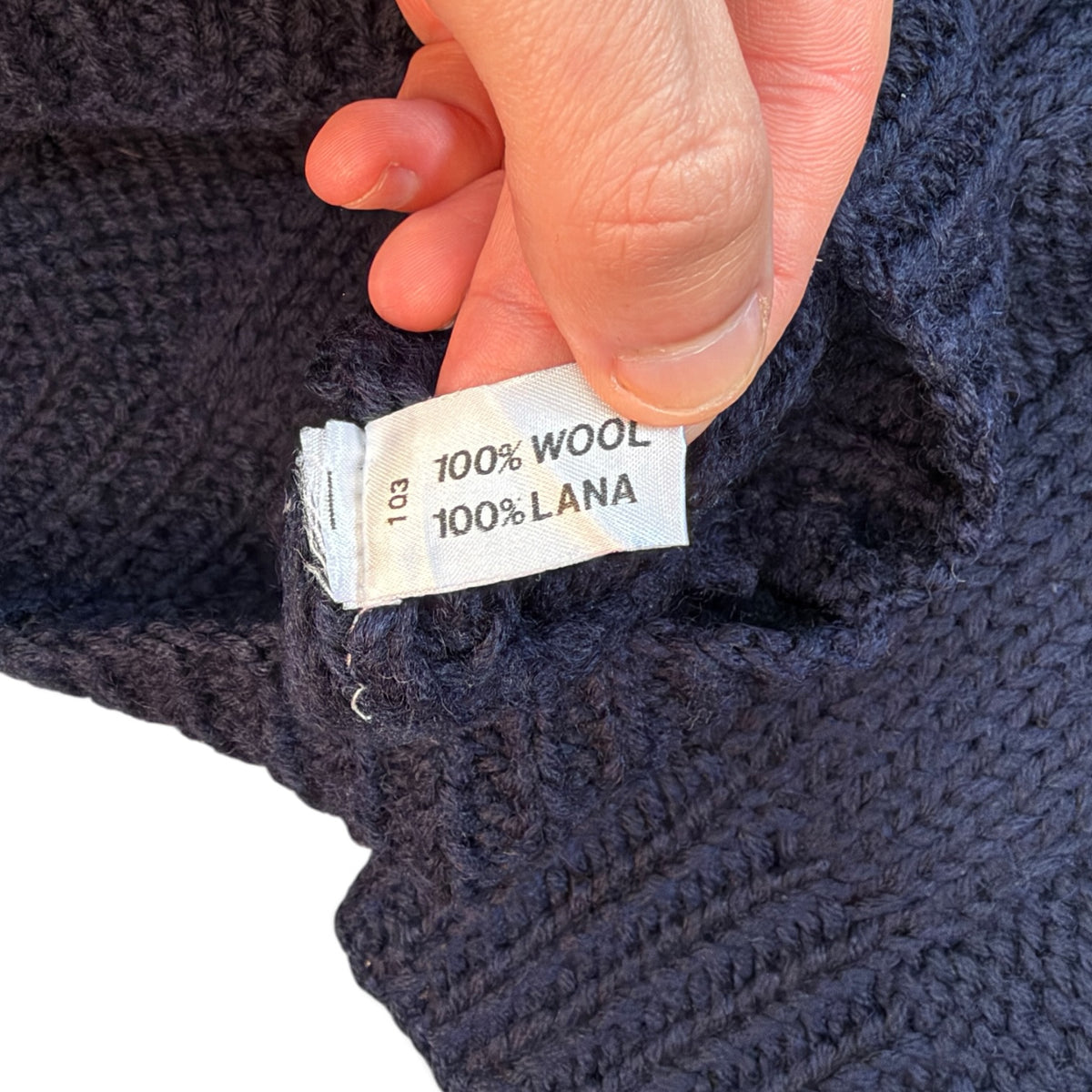 Emporio Armani 90’s Heavyweight Lana Wool Knit Jumper XL
