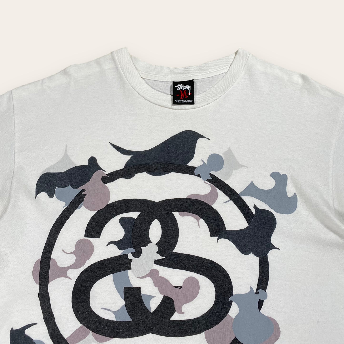 Stüssy 2000’s Snow Camo T Shirt M