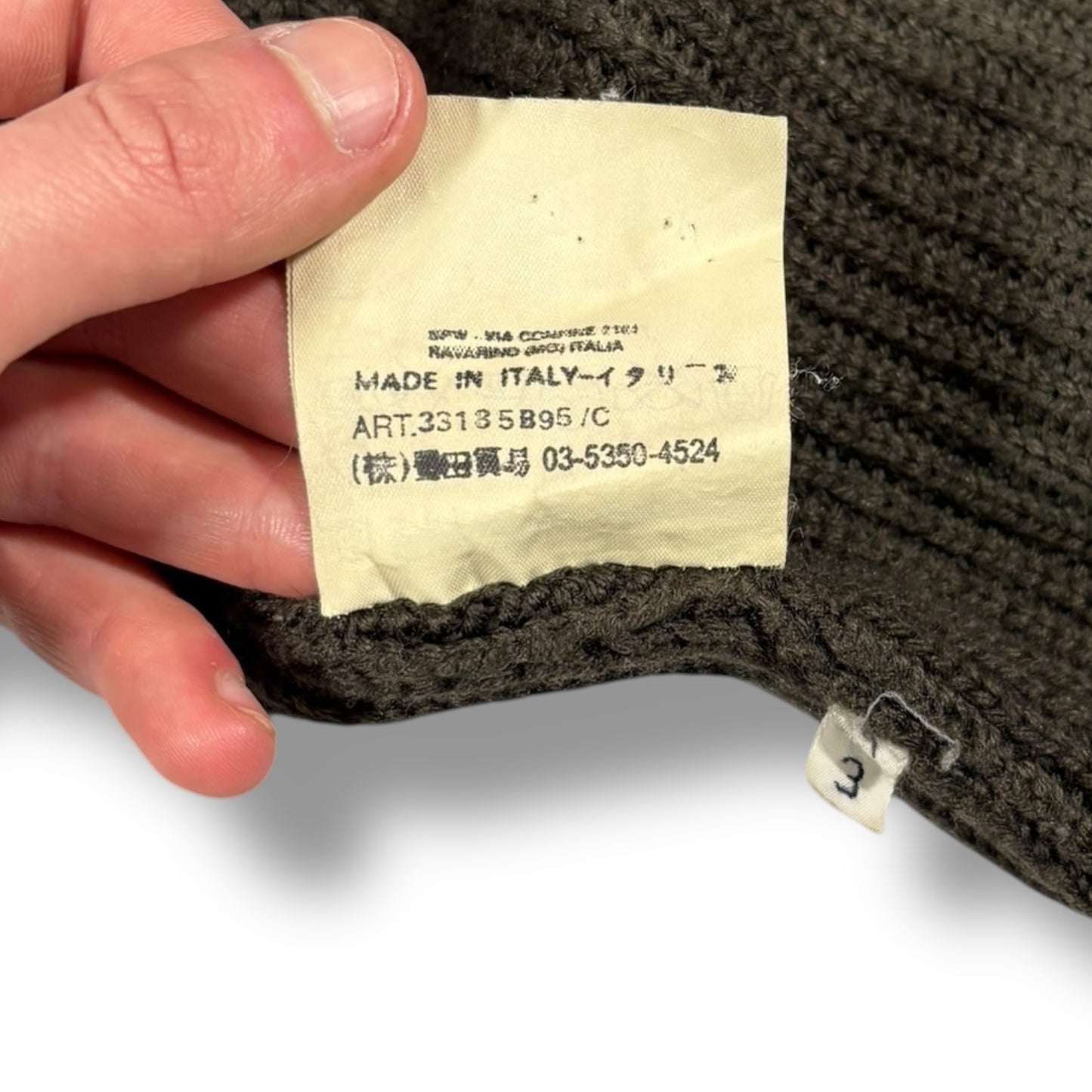 CP Company A/W 2000 Shoulder Zip Knit Jumper Extra Large