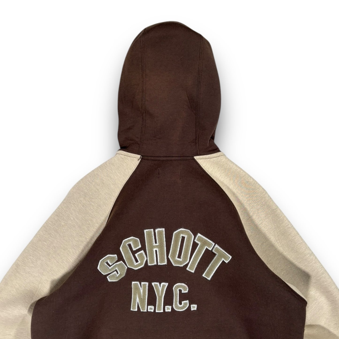 Schott 00’s Full Zip Velour Lined Hoodie Medium