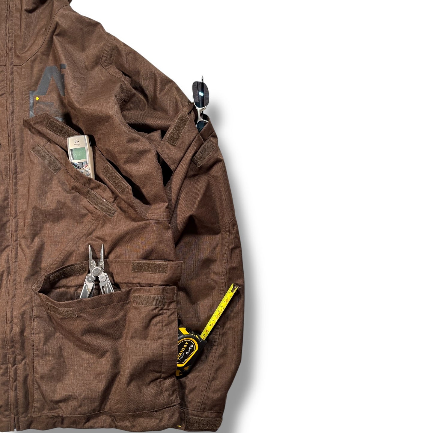 Analog 00’s Brown Multipocket Jacket L