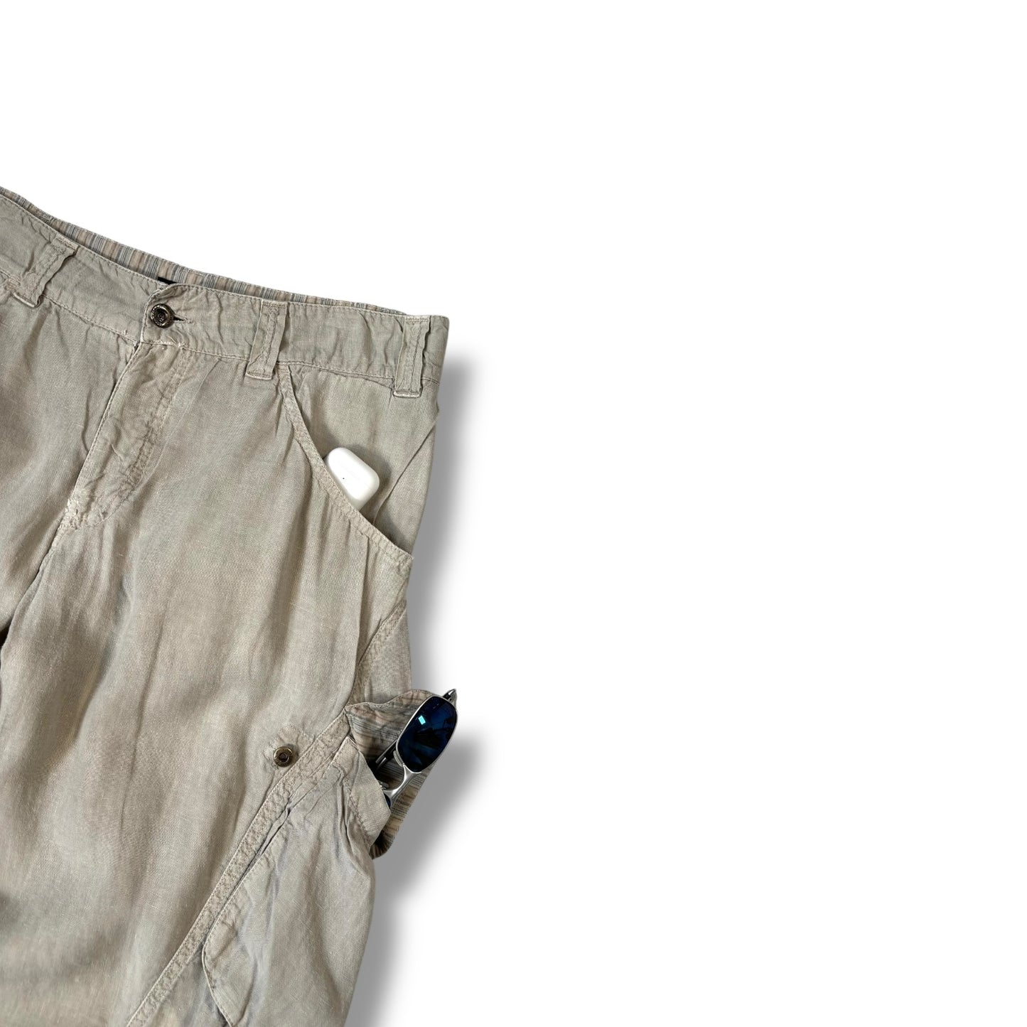 Armani Jeans 00’s Linen Cargo Bottoms 33W
