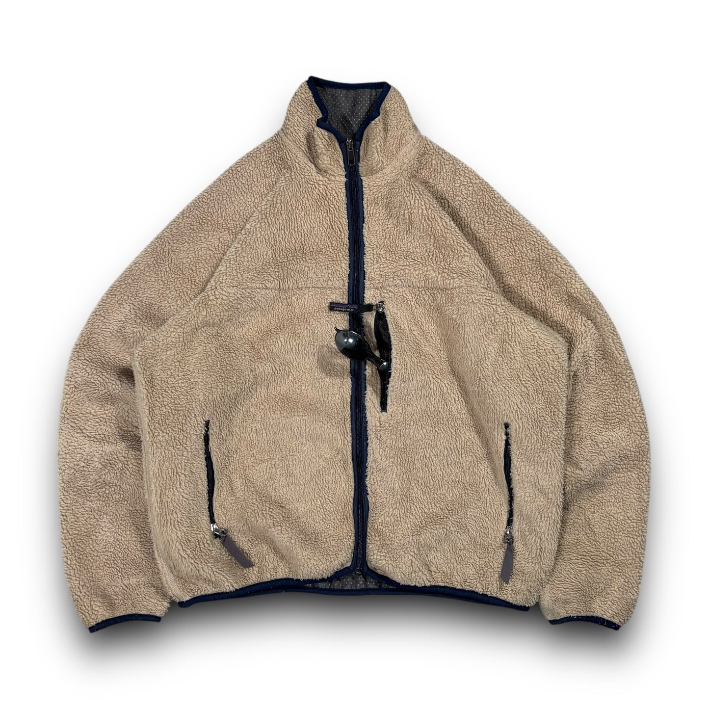 Patagonia 1990’s Deep Pile Full Zip Fleece Large