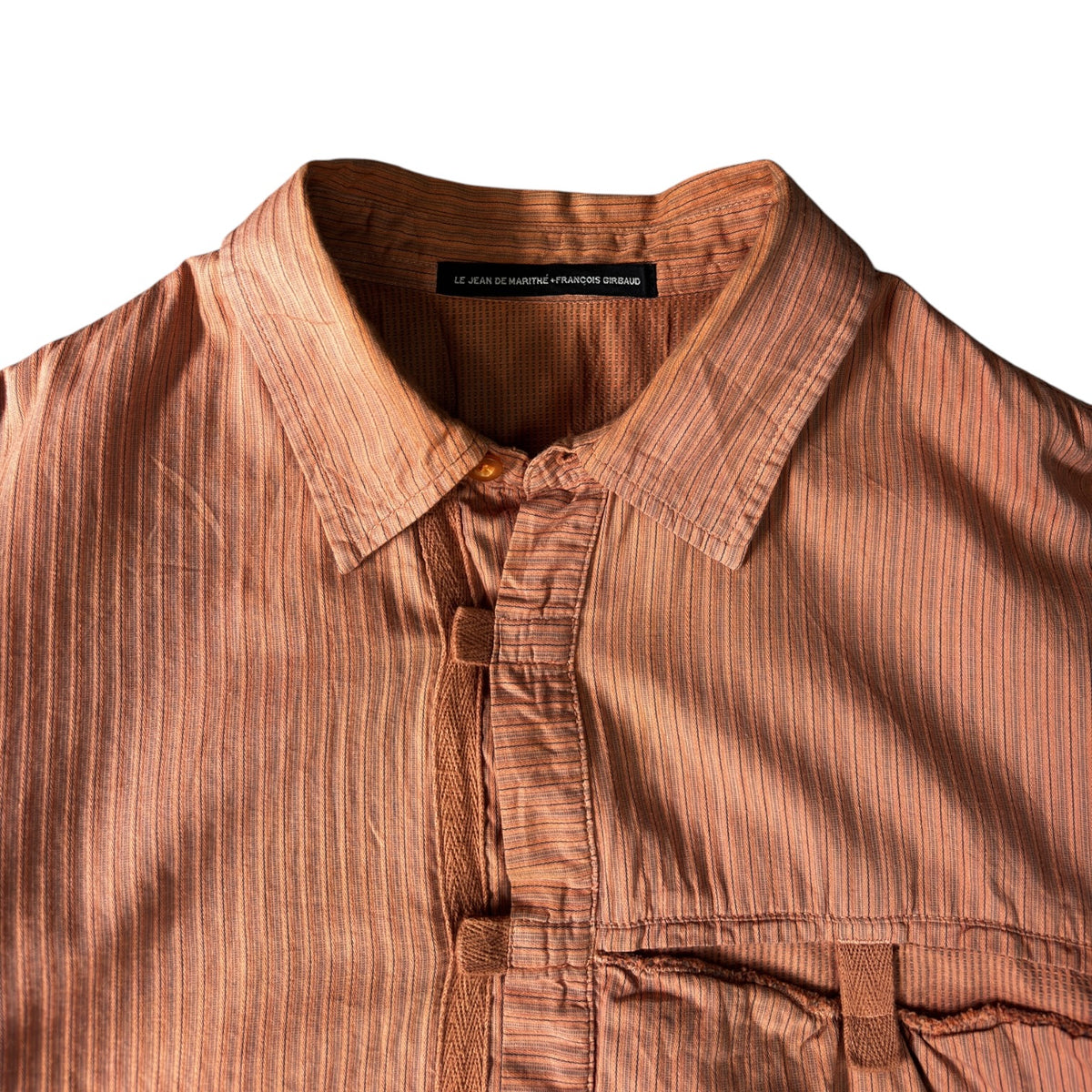 Marithé + François Girbaud Snap Front Utility Shirt L