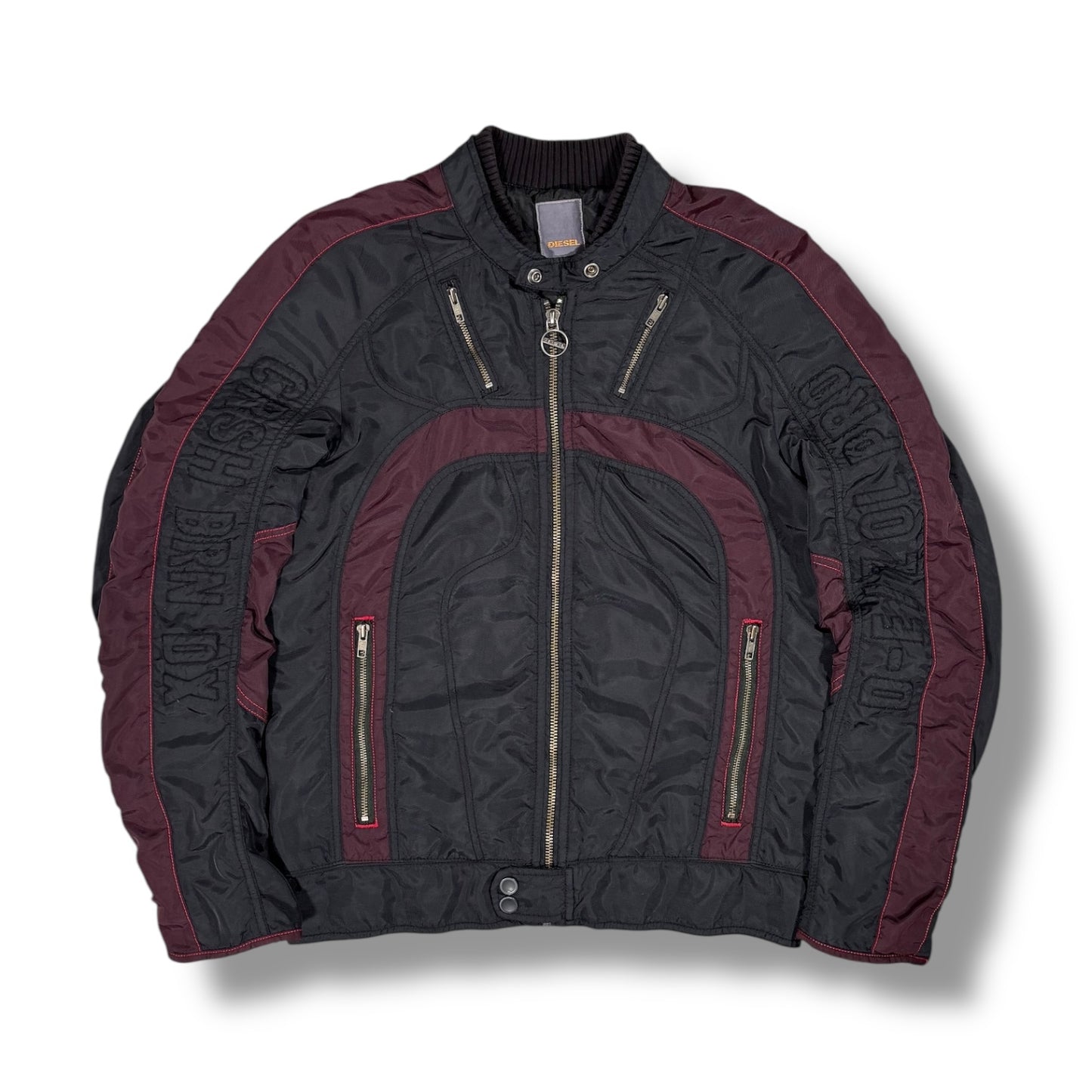 Diesel 00’s Nylon Biker Jacket Large