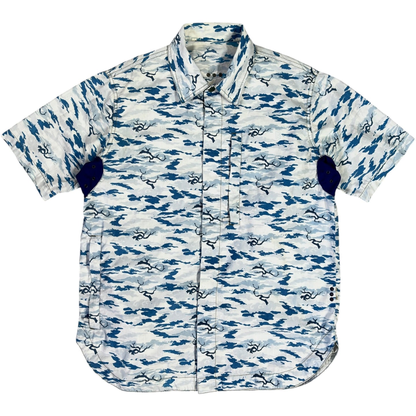 Maharishi 00’s Ventilated Camo Short Sleeve Shirt M