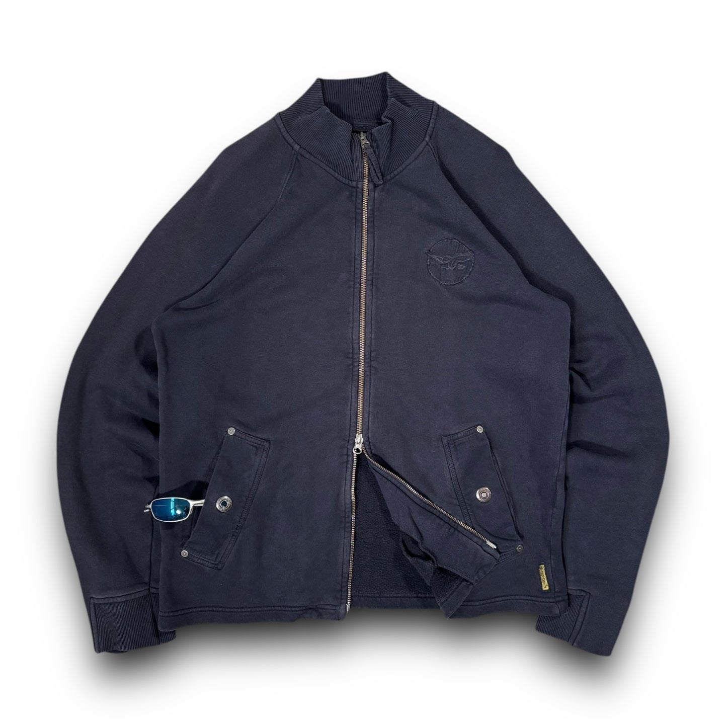 Armani Jeans 00’s Dual Full Zip Sweatshirt XXL