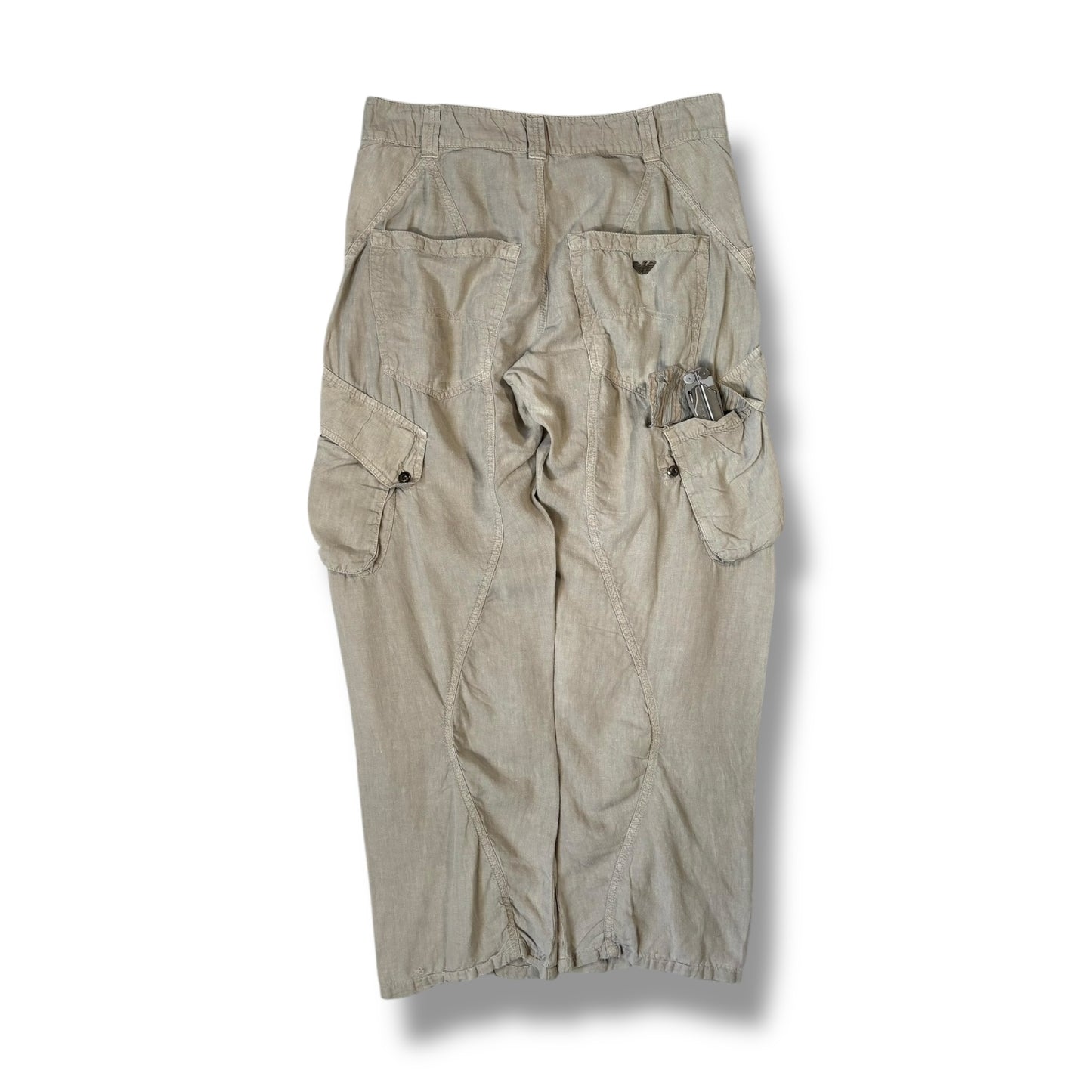 Armani Jeans 00’s Linen Cargo Bottoms 33W