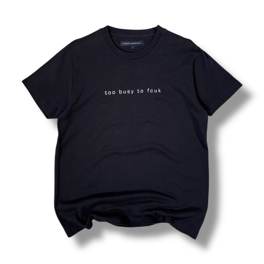 FCUK 00’s “Too Busy To FCUK” T Shirt Large