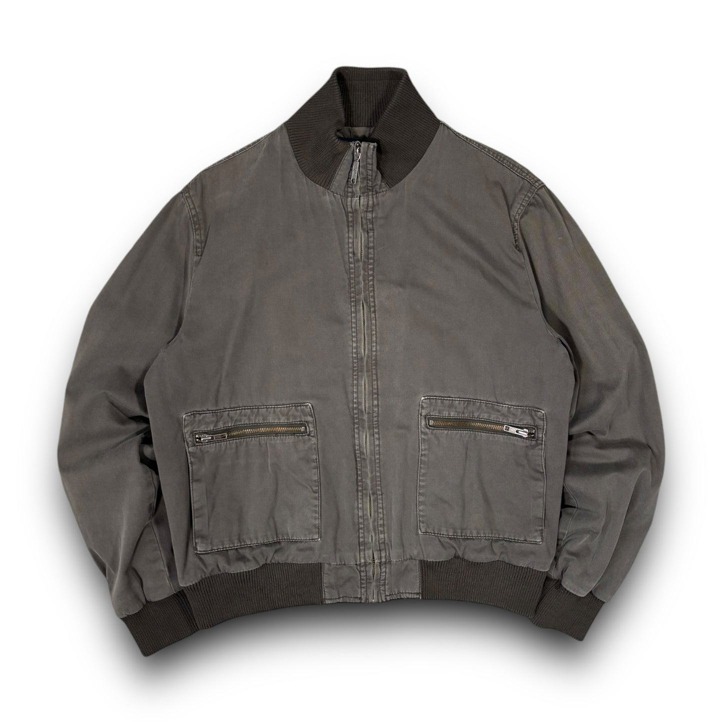 FCUK 00’s Khaki Bomber Jacket Large