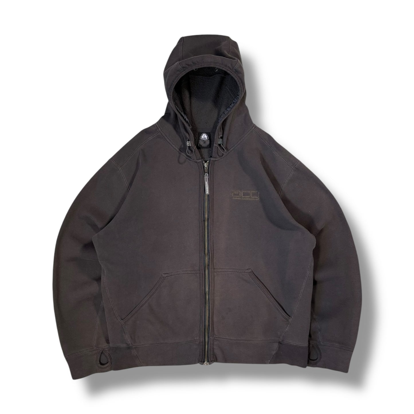 Nike ACG 00’s Washed Brown Hoodie Large