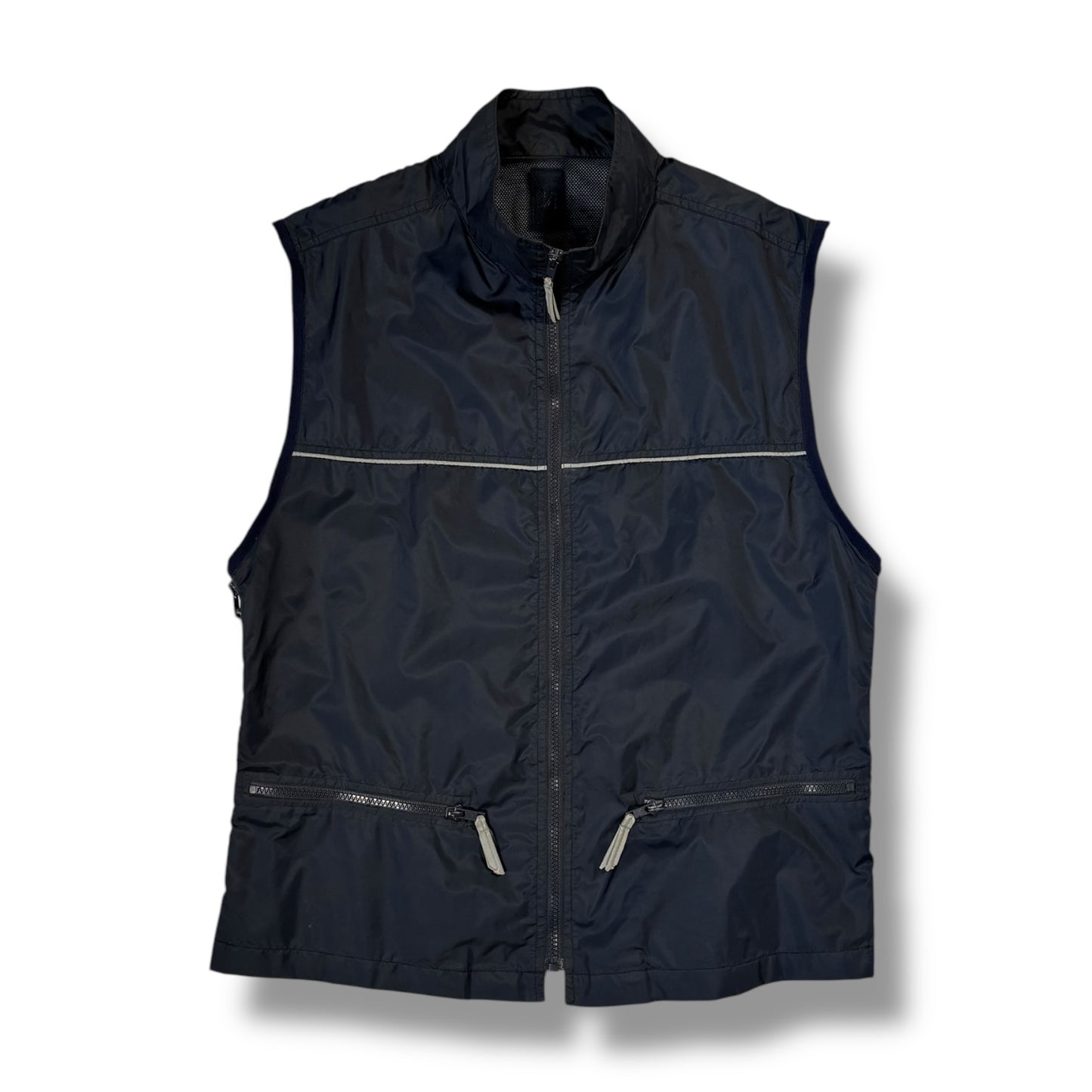 Armani Jeans 90’s Panelled Mesh Vest Jacket Large