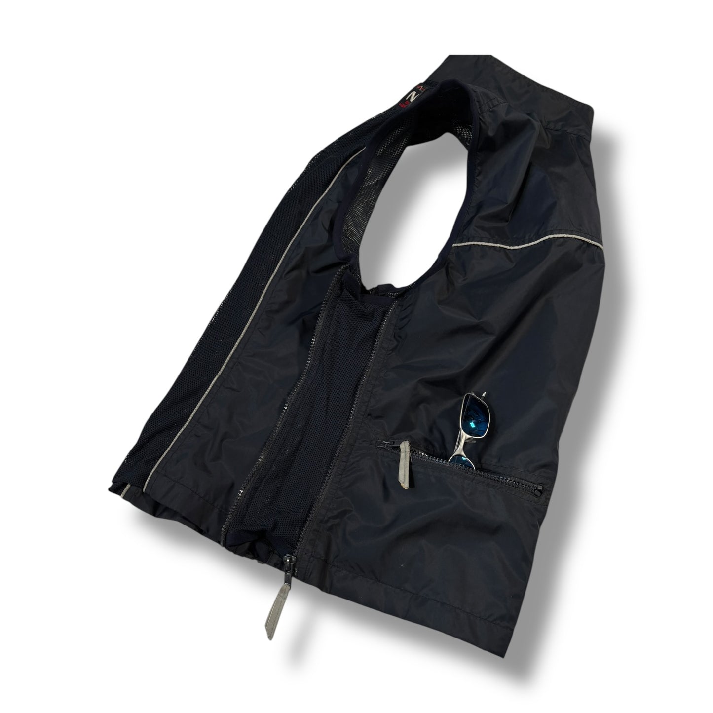 Armani Jeans 90’s Panelled Mesh Vest Jacket Large