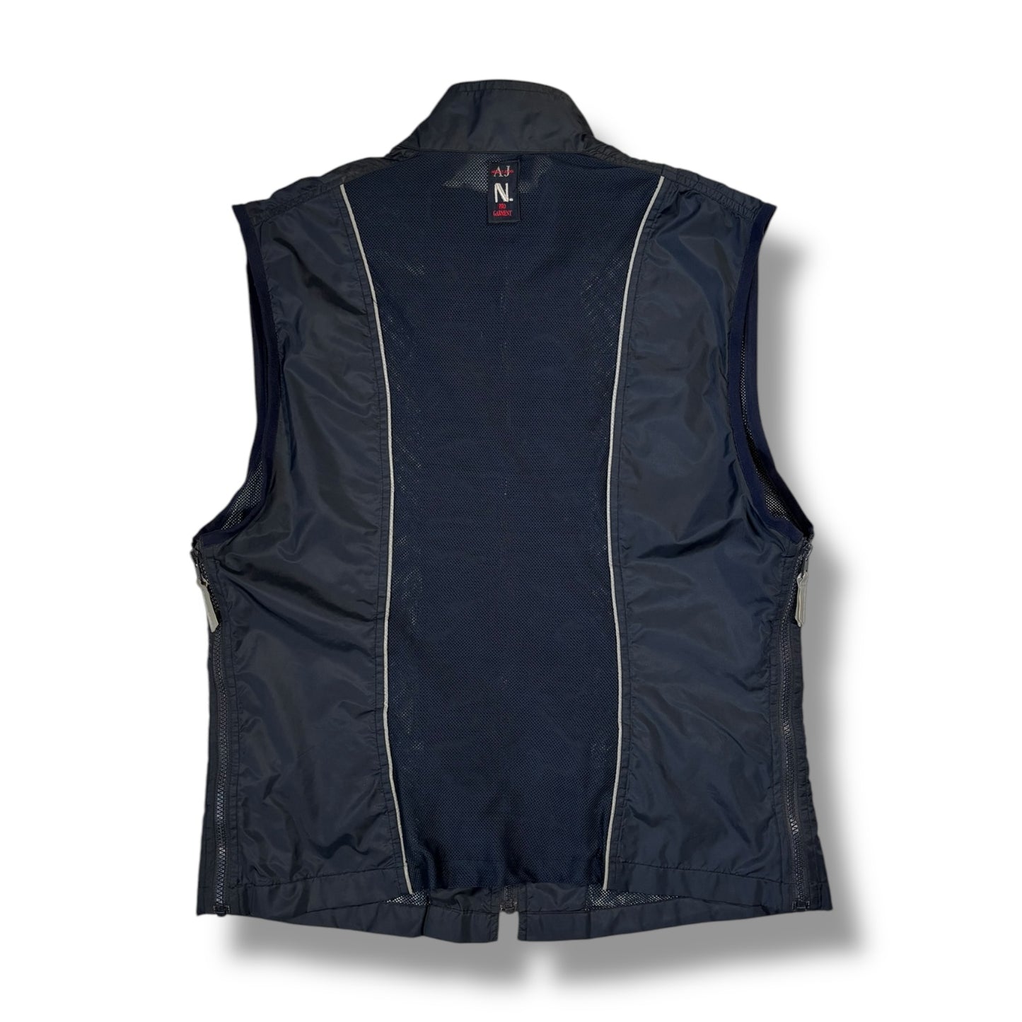 Armani Jeans 90’s Panelled Mesh Vest Jacket Large